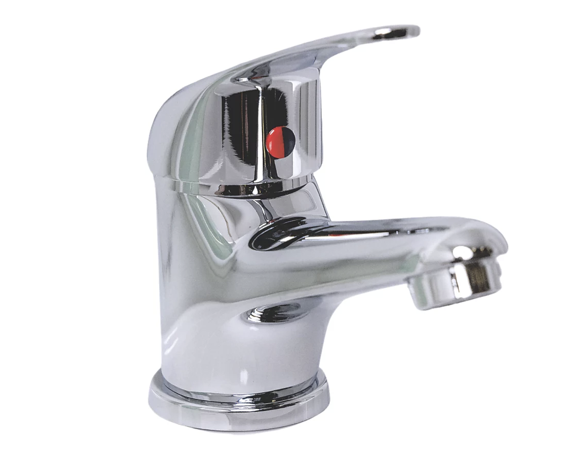 ETAL Loop Chrome 115mm Cloakroom Lever Mono Basin Mixer Tap