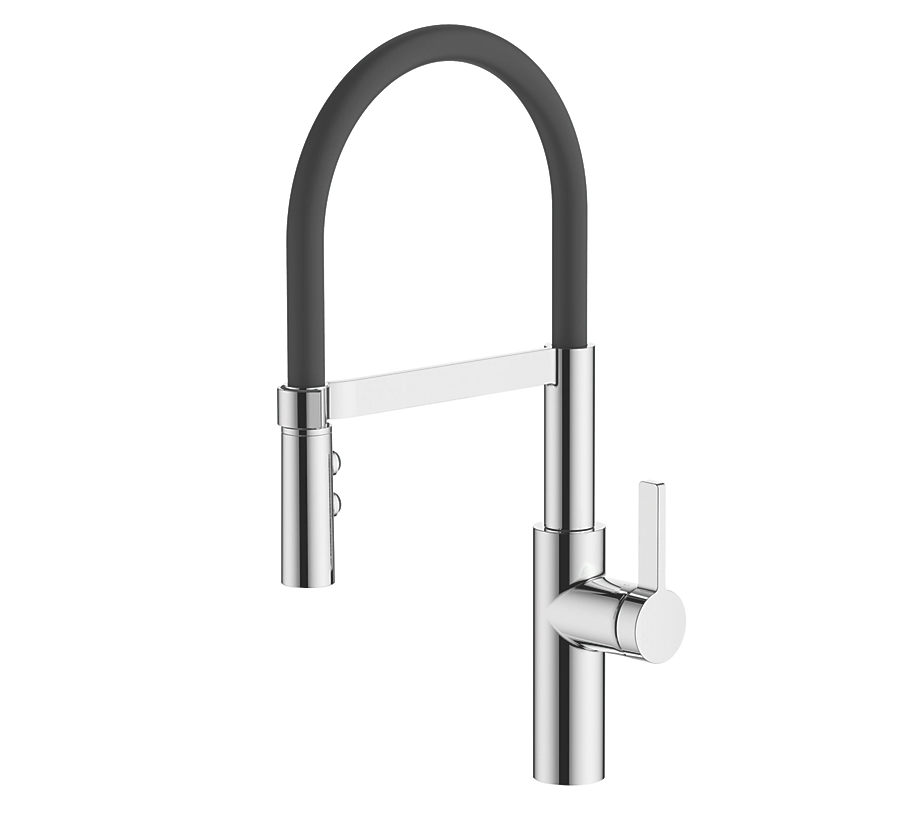 Pull-Out Spray Mono Mixer Kitchen Tap Chrome