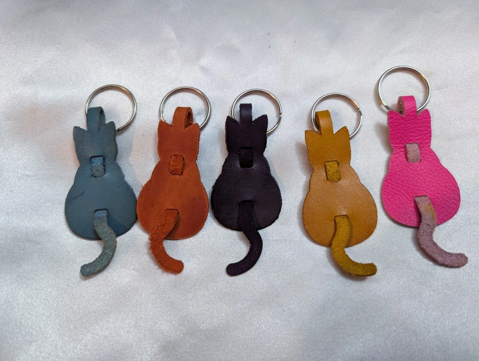 Leather keychain