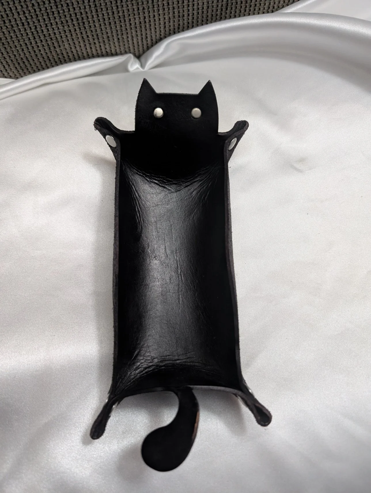 Leather Cat Tray