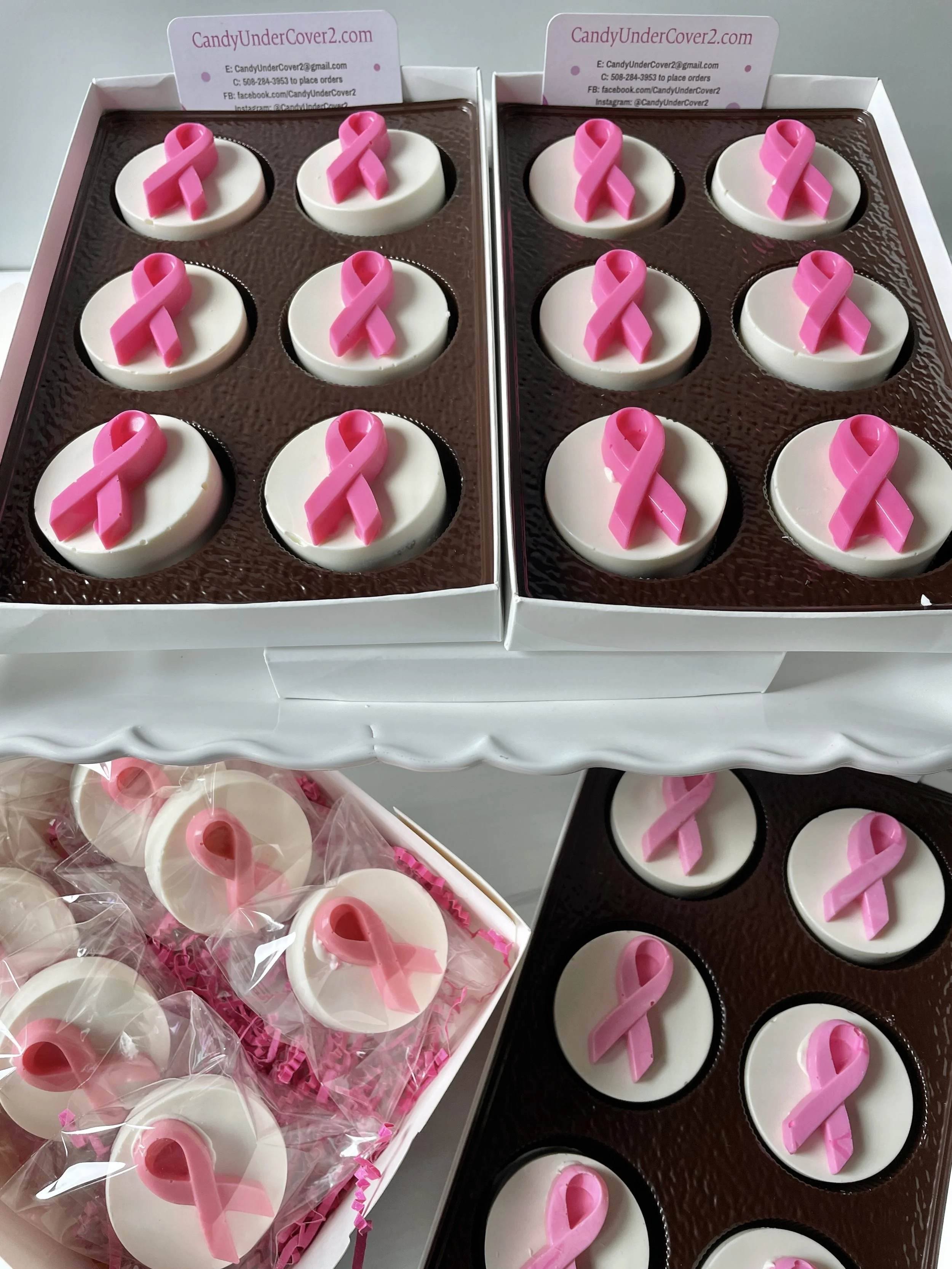 Breast Cancer awareness chocolate covered Oreos in Central MA