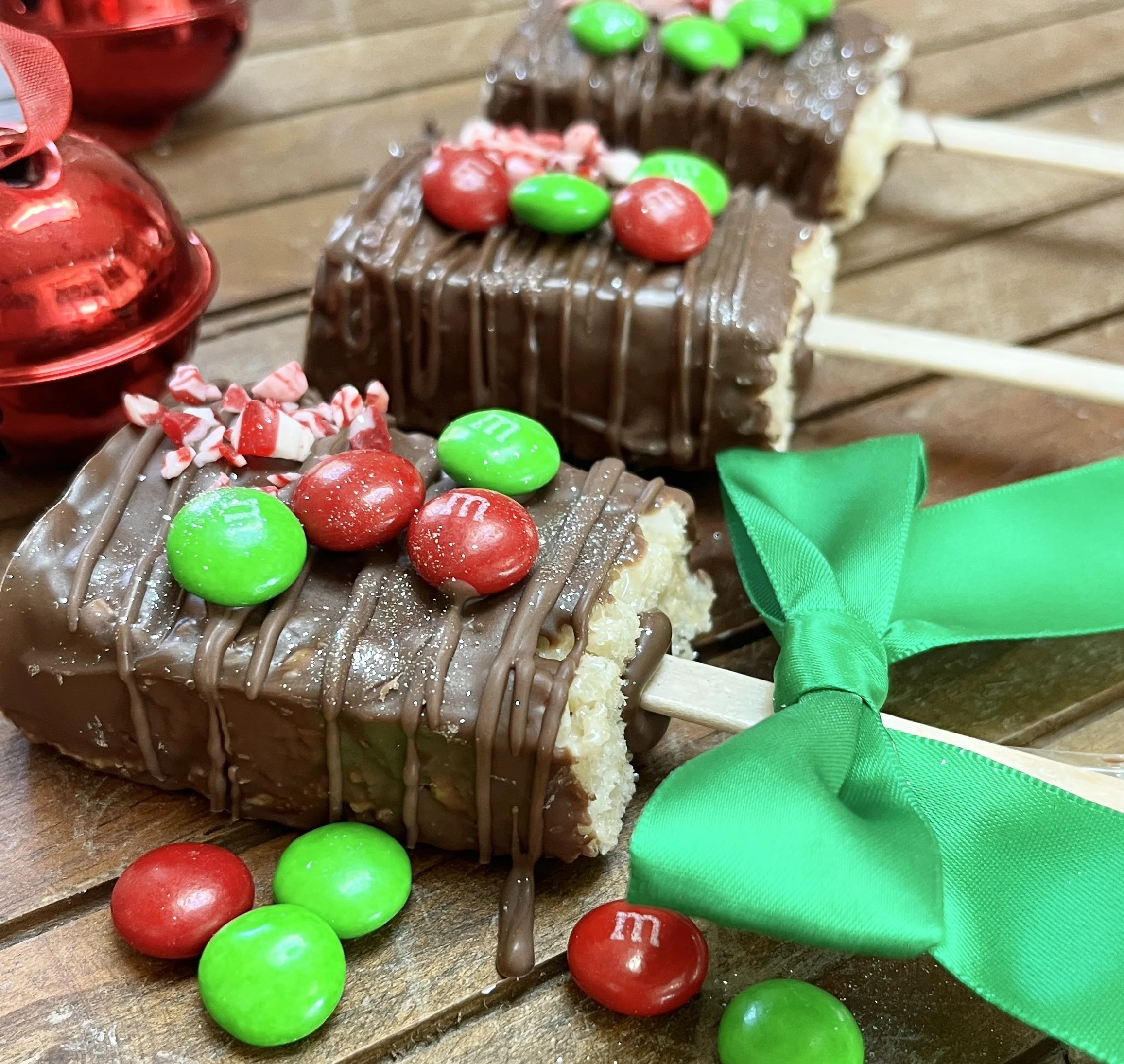 Christmas Rice Krispy Treat Favors