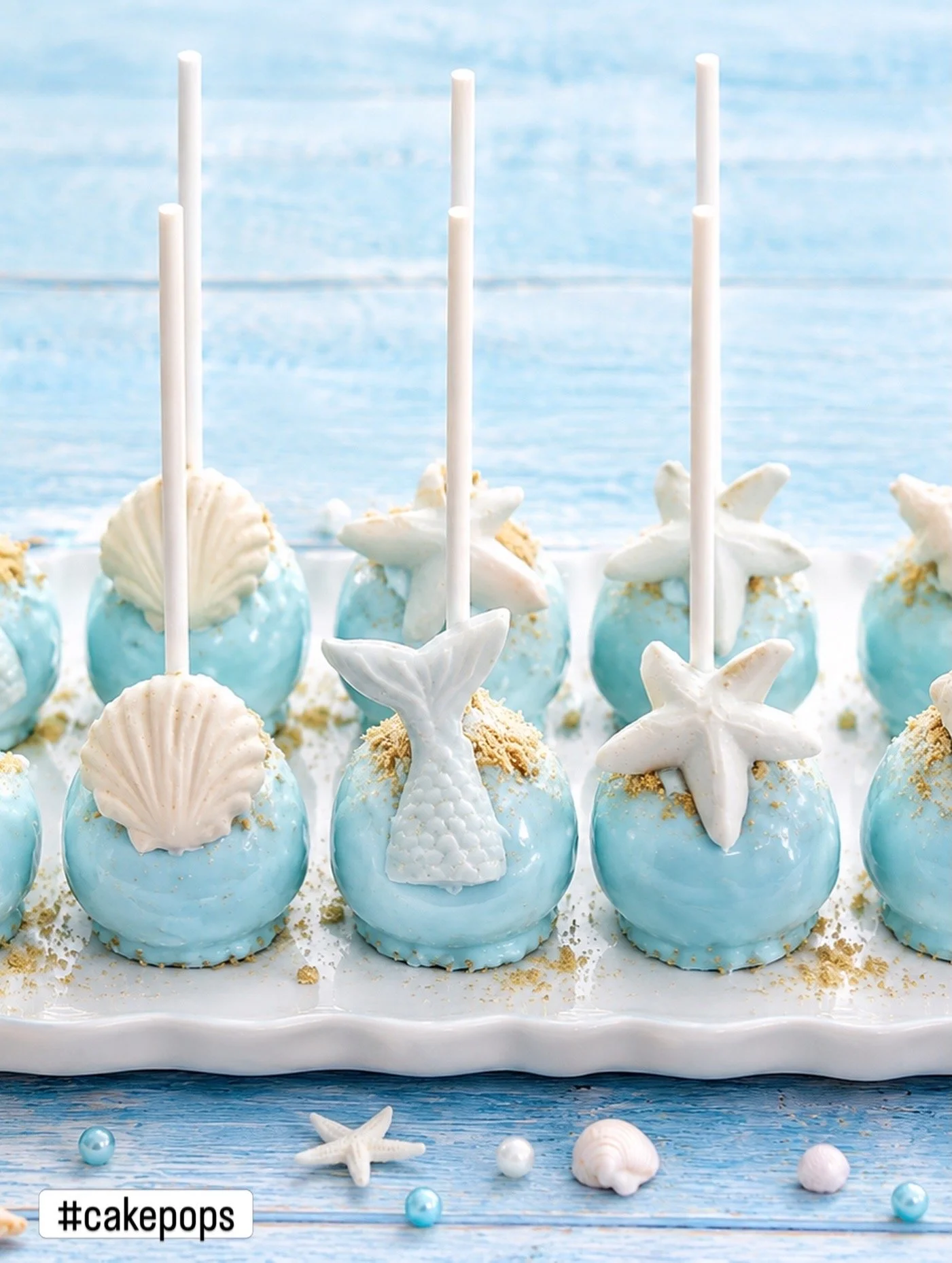 Cake pops, Beach theme favors
