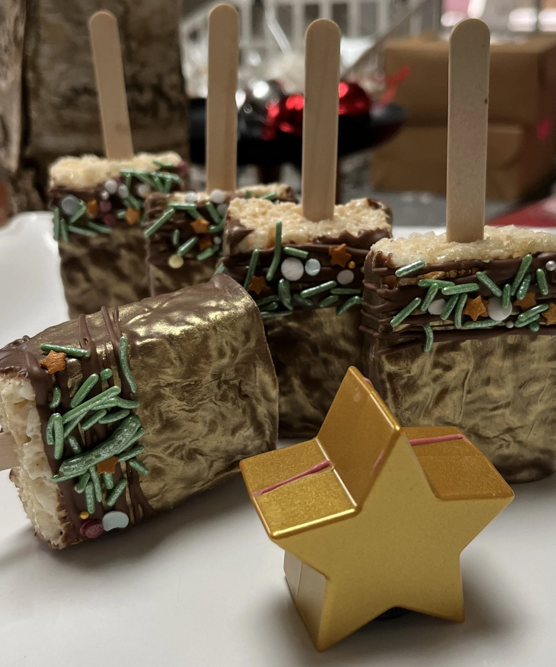 christmas chocolate favors, corporate chocolate favors