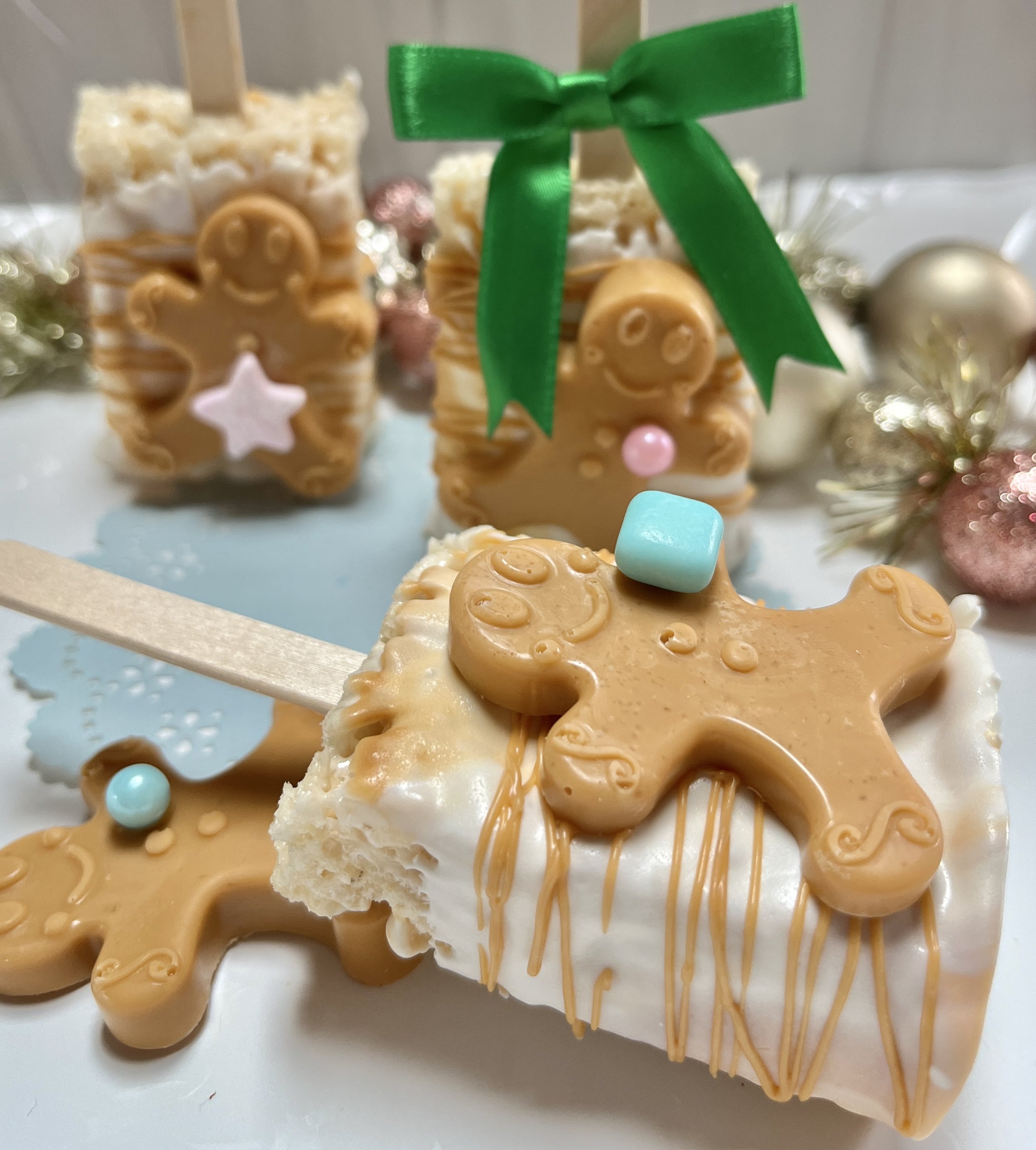 Christmas Rice Krispy Treat Favors