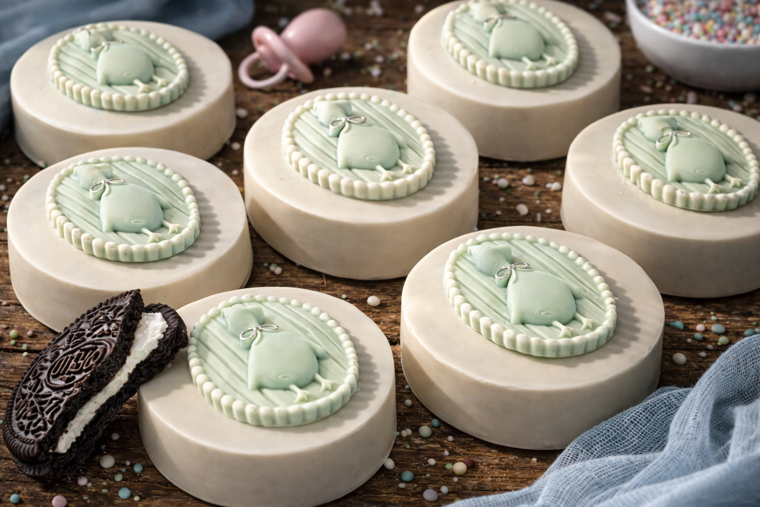 Baby shower chocolate covered Oreos in hopedale, Ma
