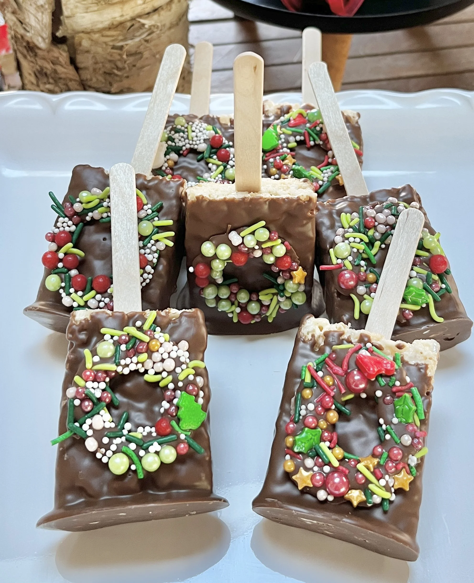 christmas chocolate favors, corporate chocolate favors