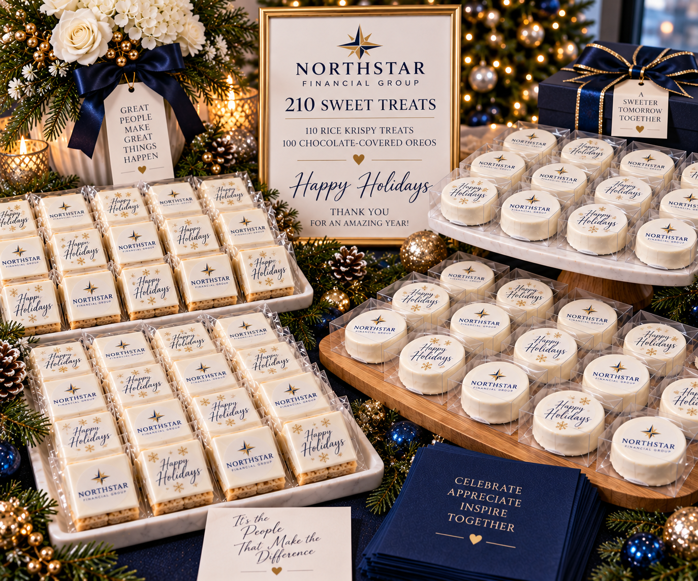 Holiday chocolate favors
