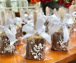 Milk Chocolate Rice Krispy Treat with Silk Bow