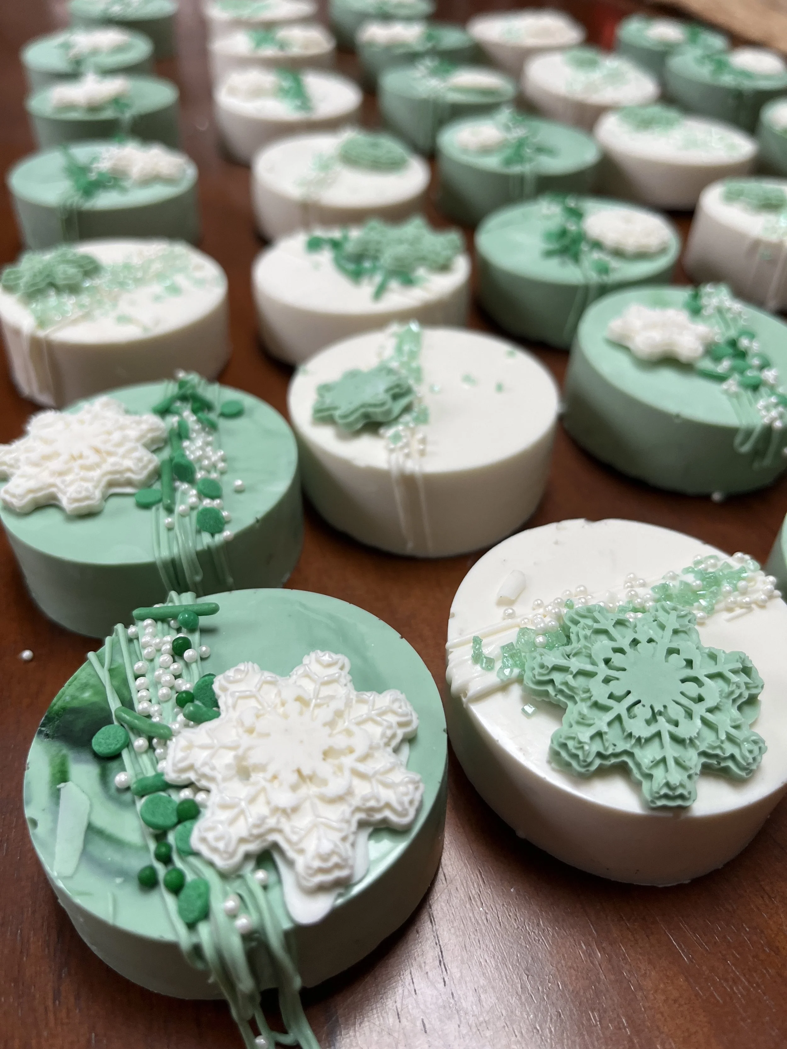 Chocolate Covered Oreos (the Boston Celtics Design)