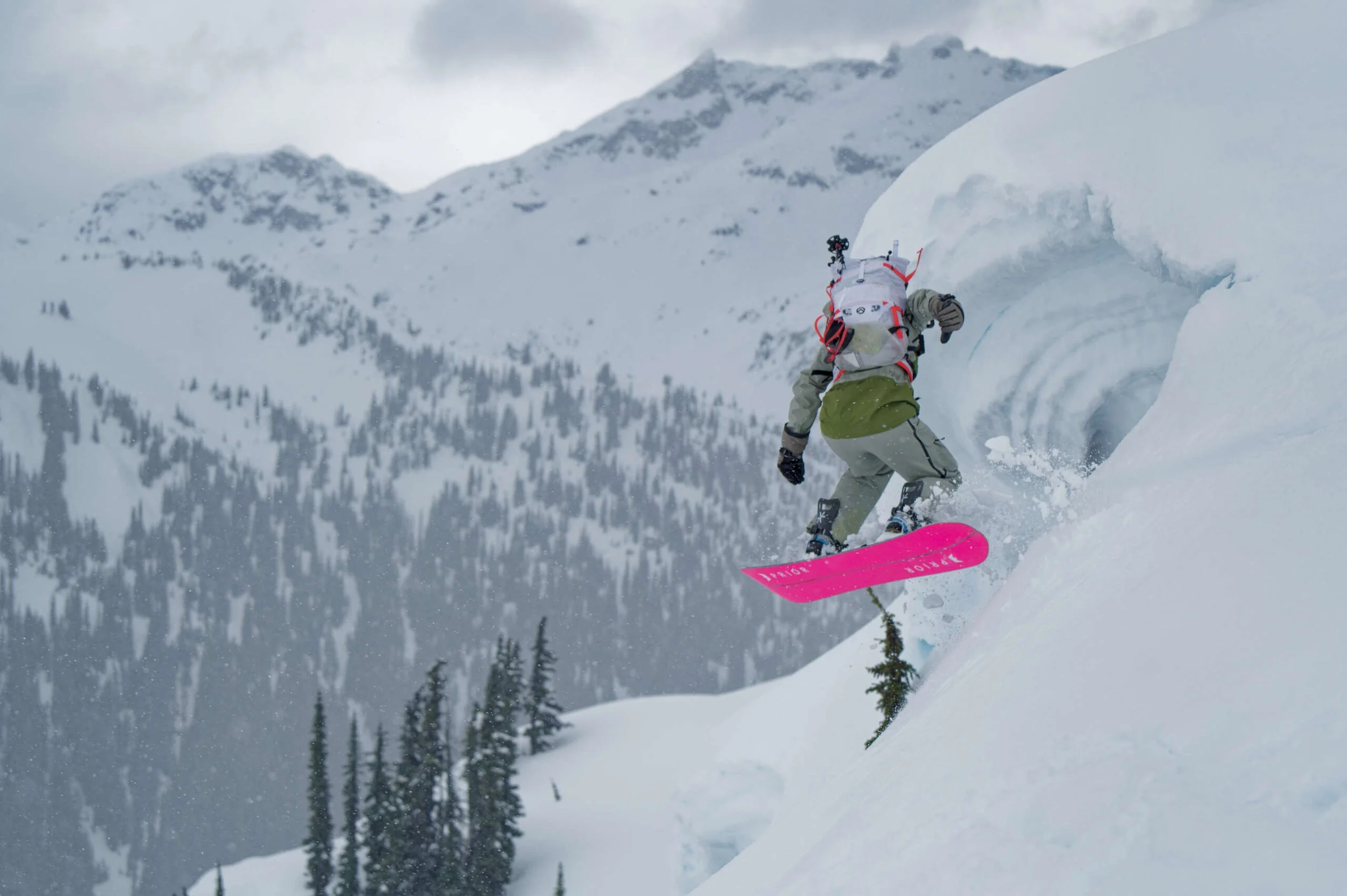 Spltiboarding in Callaghan valley, Whistler