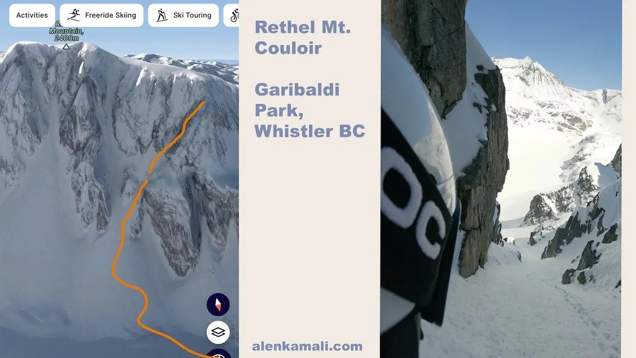 Diagonal Couloir On Rethel Mountain - Whistler / Garibaldi Provincial Park, BC (FD)