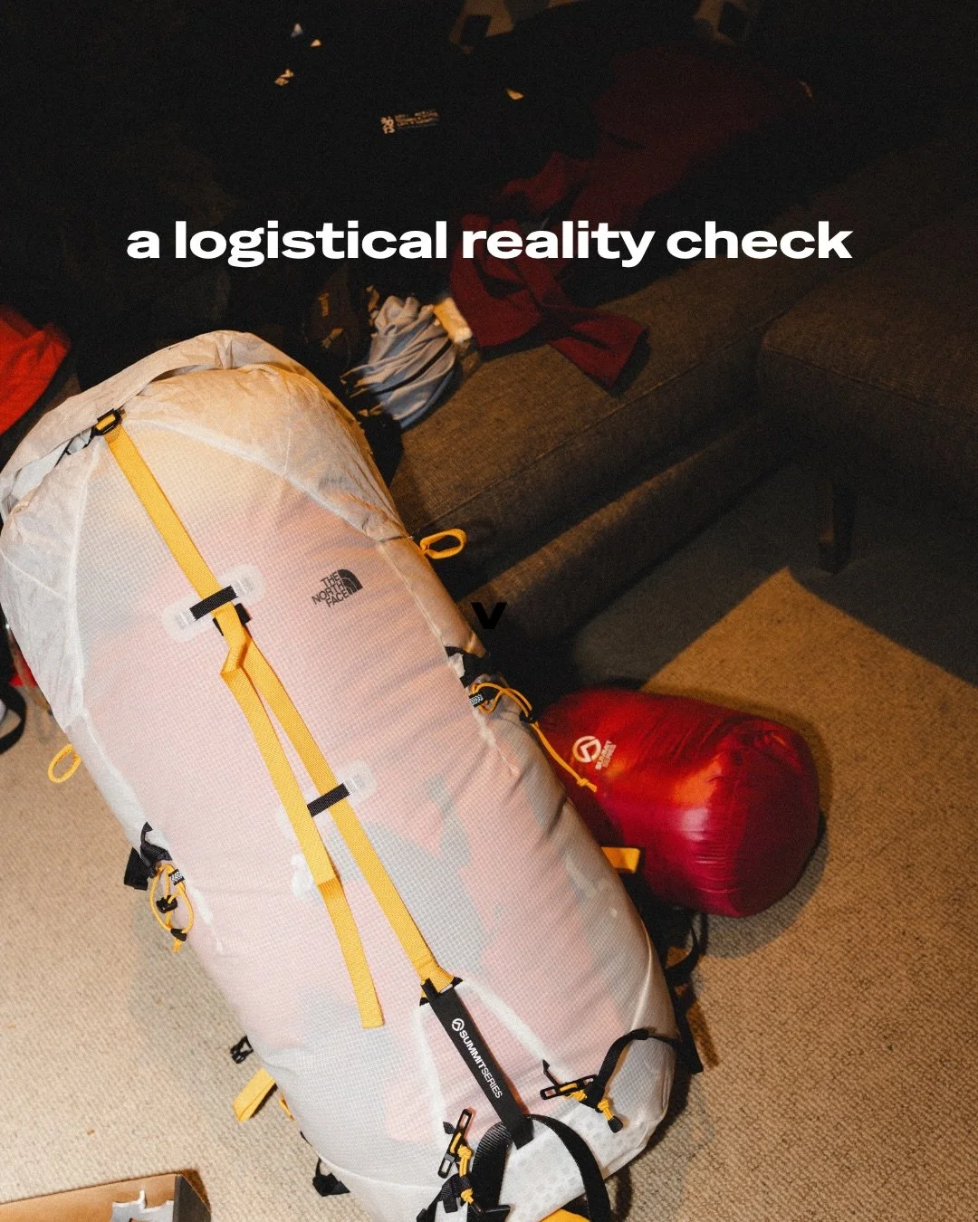 The logistical reality check 🌀

When I start planning an expedition I start at the top and work my way down.

1. What is the objective?
2. How do we get there?
3. How long are we going for?
4. What do we need to bring to make it happen?
5. Who is co