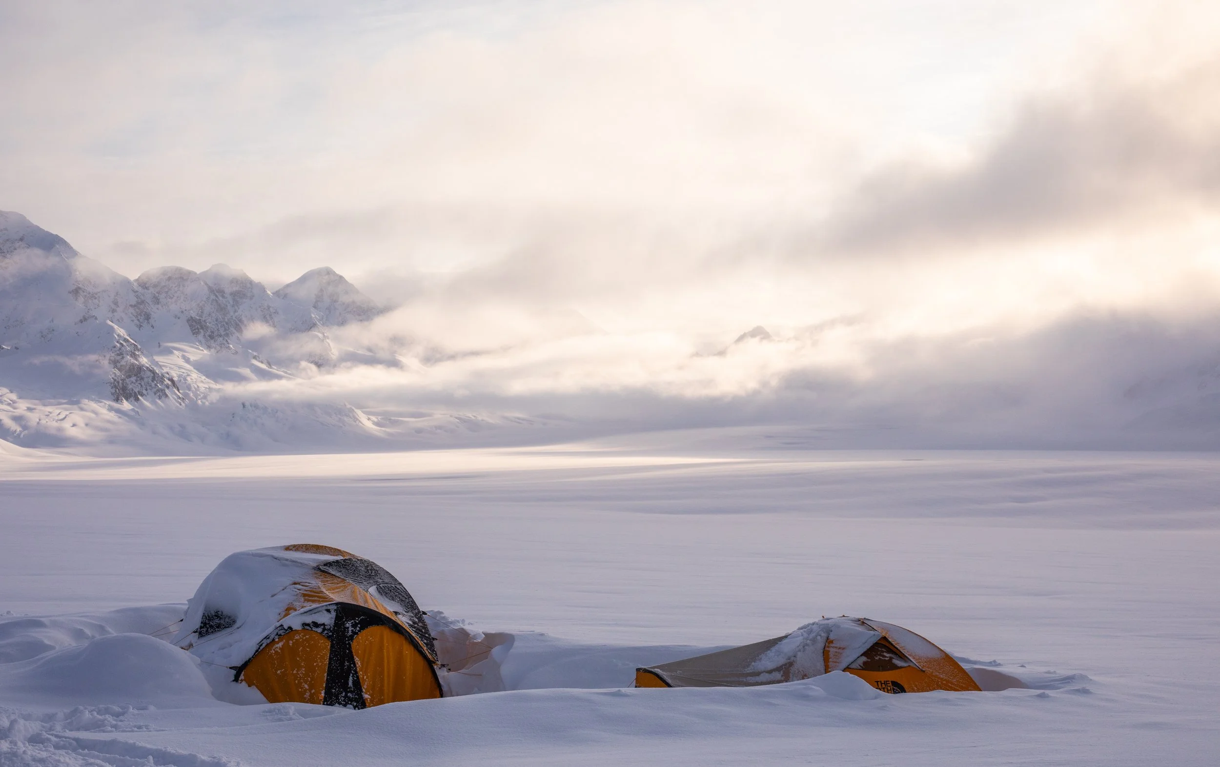base camp set up in alaska with a pro snowboarder alenka mali1.jpg