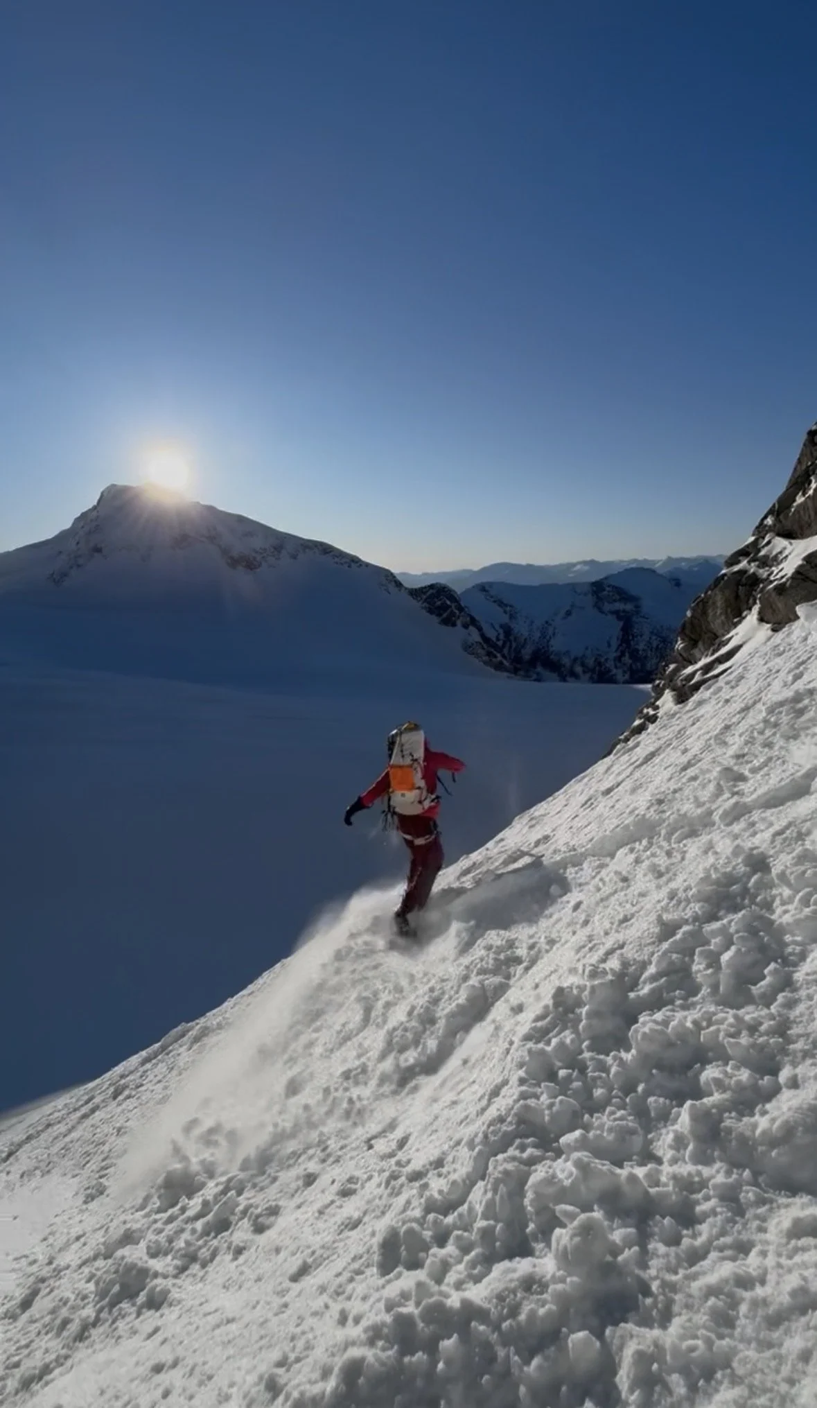 aussie couloir on joffre mountain alenka mali snowboarder2.jpeg
