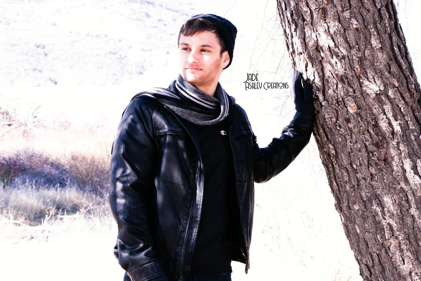 man in weather attire