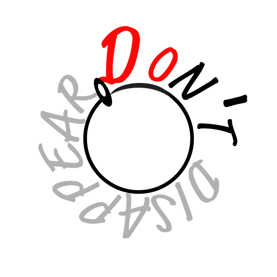 Black background with a white cartoon mouse face, the word "Do" in red above it.