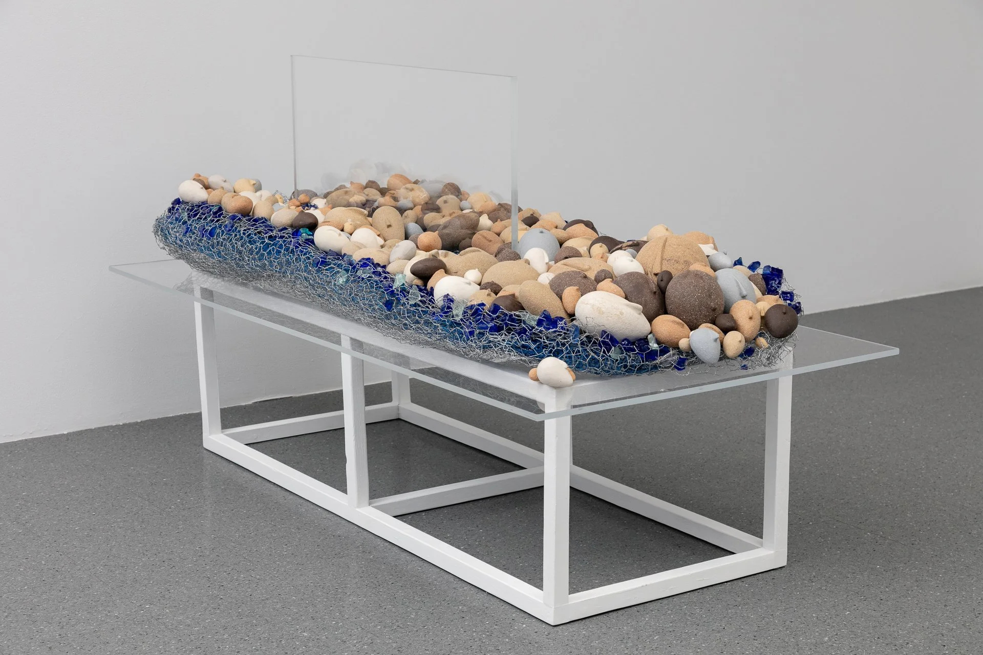 Common Denominator  - 
Various unglazed clay bodies, recycled glass, plexiglass, wood, wire, wood
