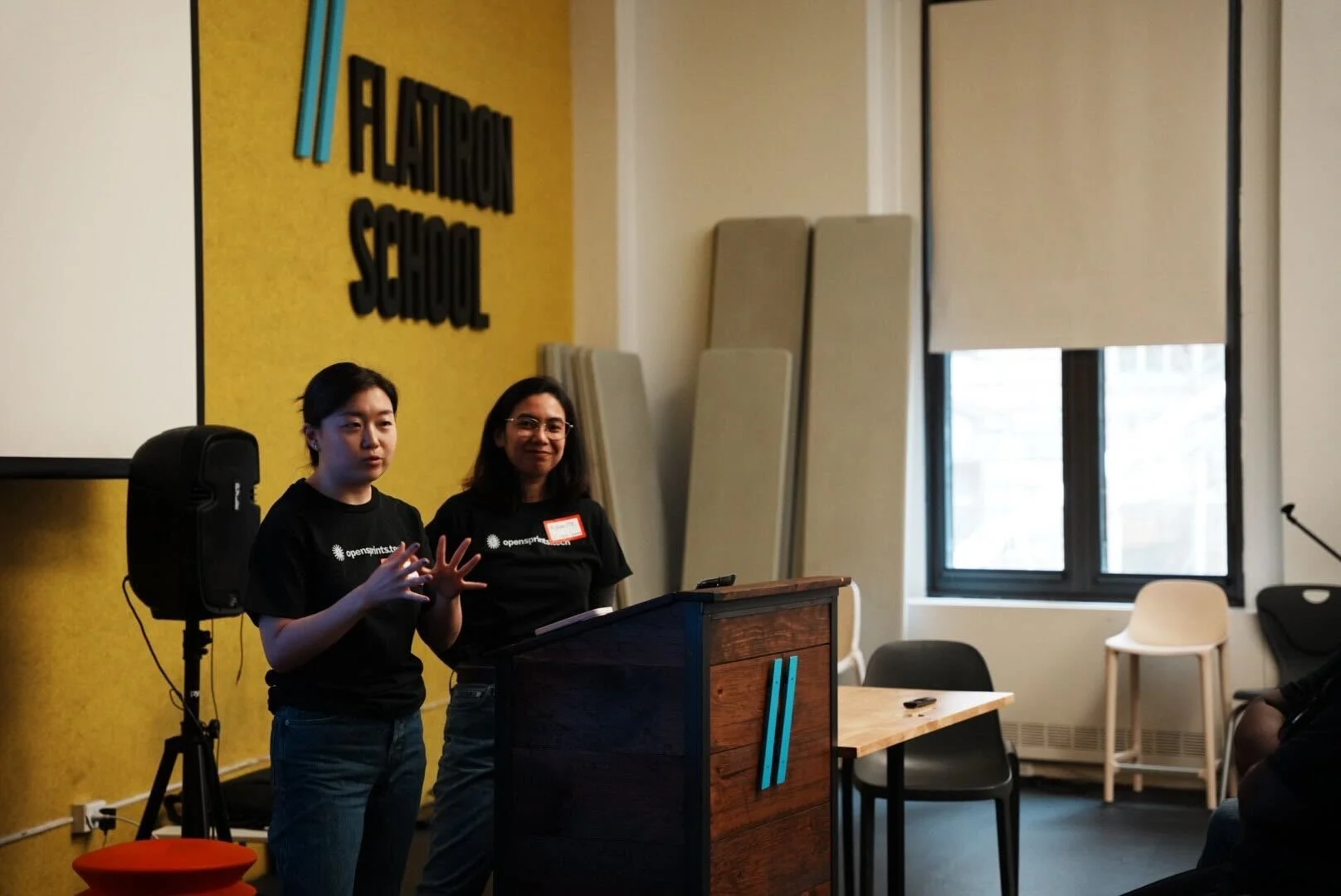 Giving a talk at Flatiron School