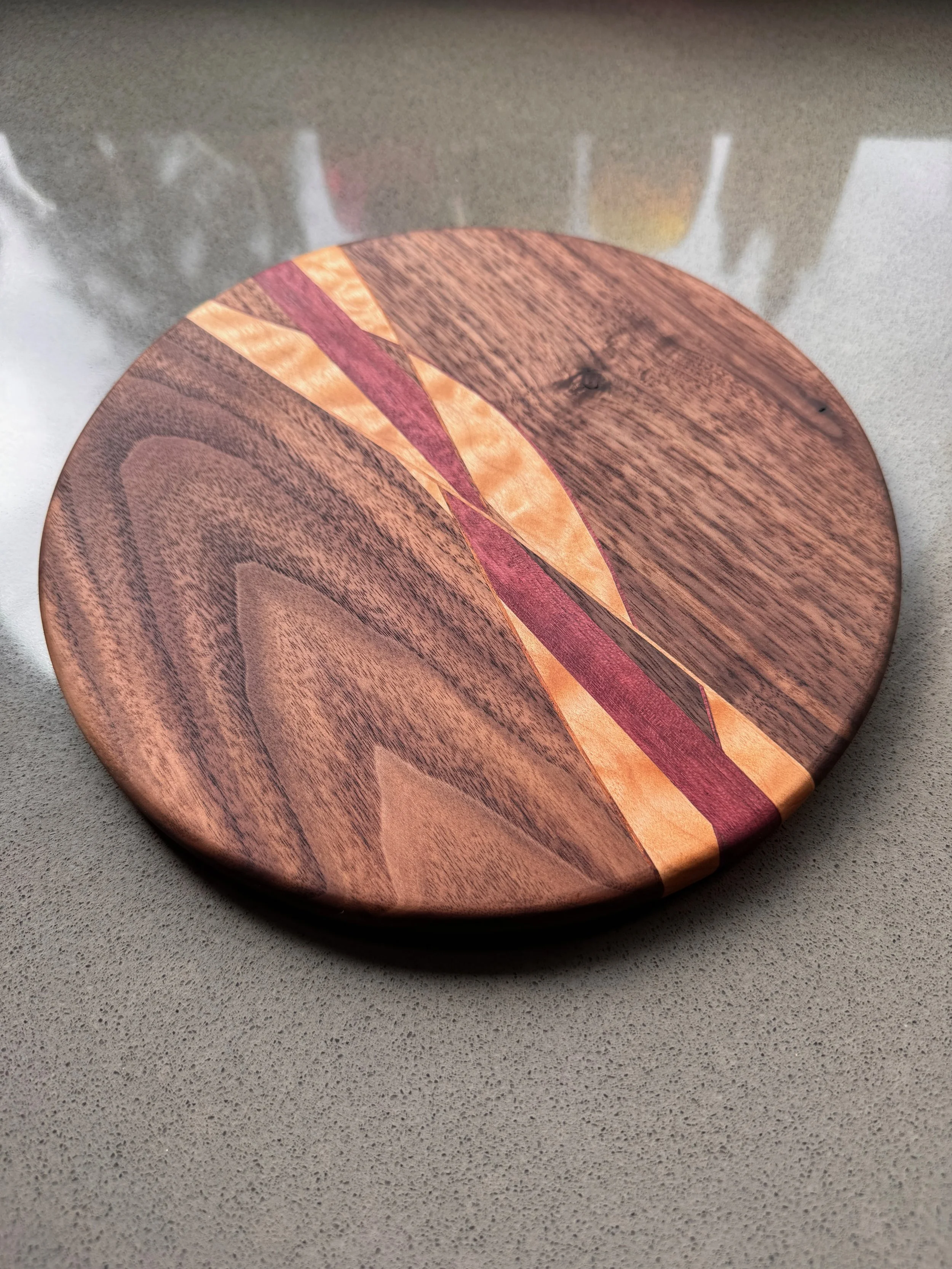 Handmade Woven Wooden Cake Round