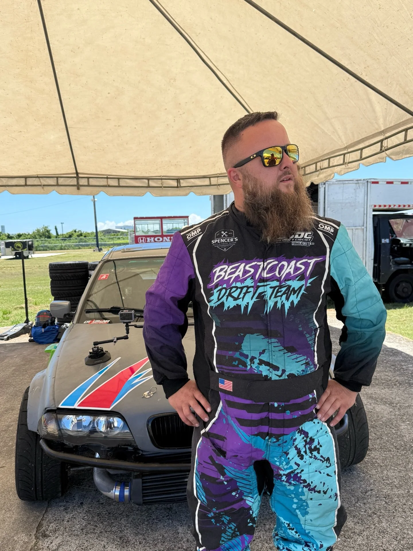 Day 2! Practice, broke some things, fixed some things that you for the team at @cangrena_motorsport for getting me back up and running and we are setup for competition today! Let&rsquo;s get it! 
-
📸 @racingbyowen 
-
#drift #cdcd_drift #drifting #be