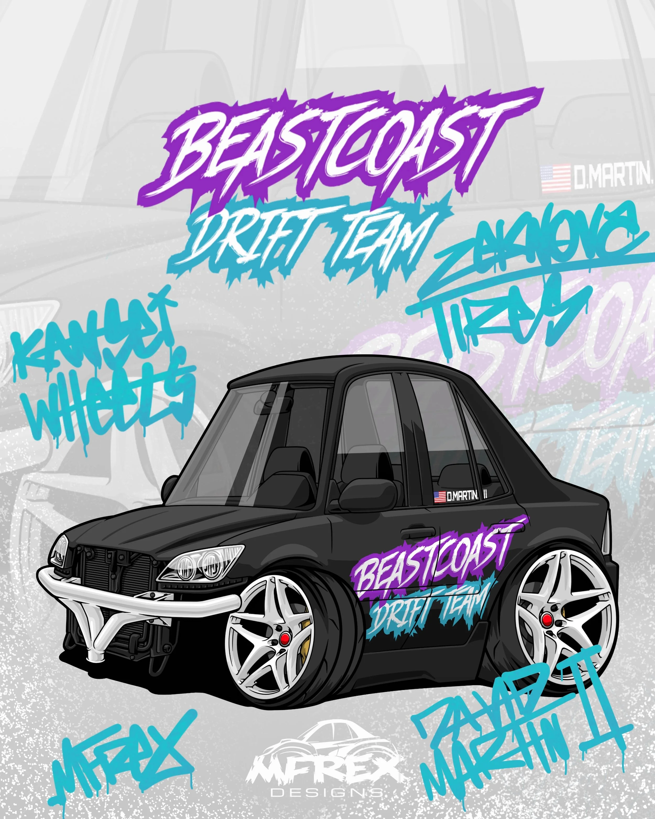 @mfrex cooked with David&rsquo;s car check it out! 
-
#drift #drifting #toon #beastcoastdrift