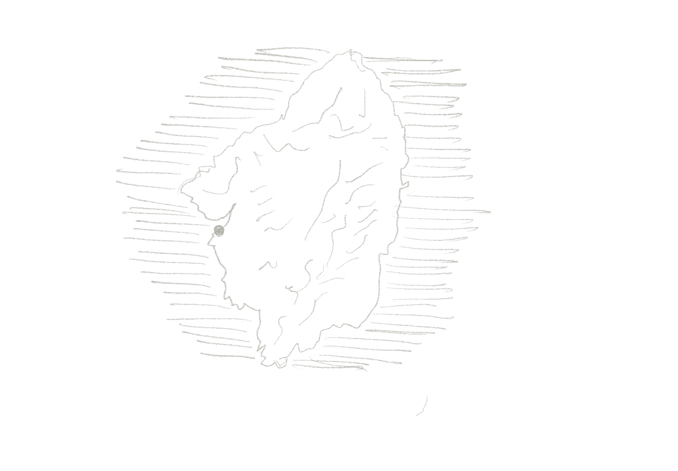Minimalist line drawing of Naxos Island