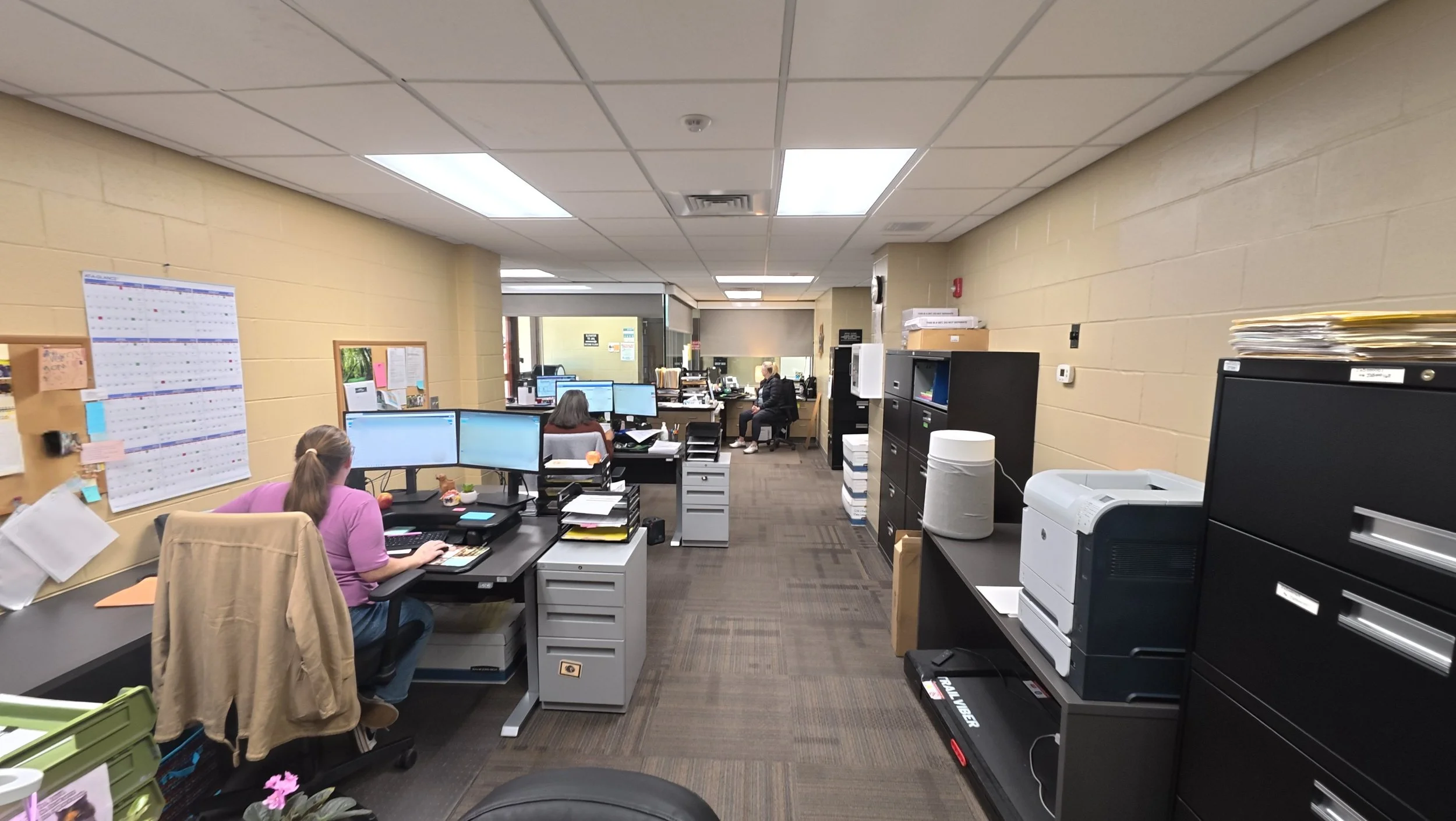 Employee work areas are overcrowded, and staff deal with water and sewer pipes from the jail frequently leaking into first-floor offices and workspaces. This damages County property and documents and poses health risks to the staff.