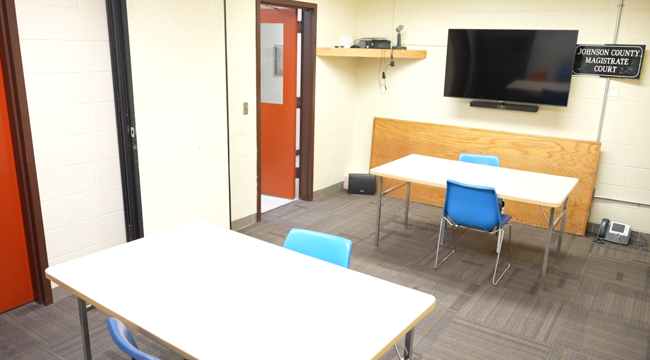 This is the same multipurpose room without the room divider.