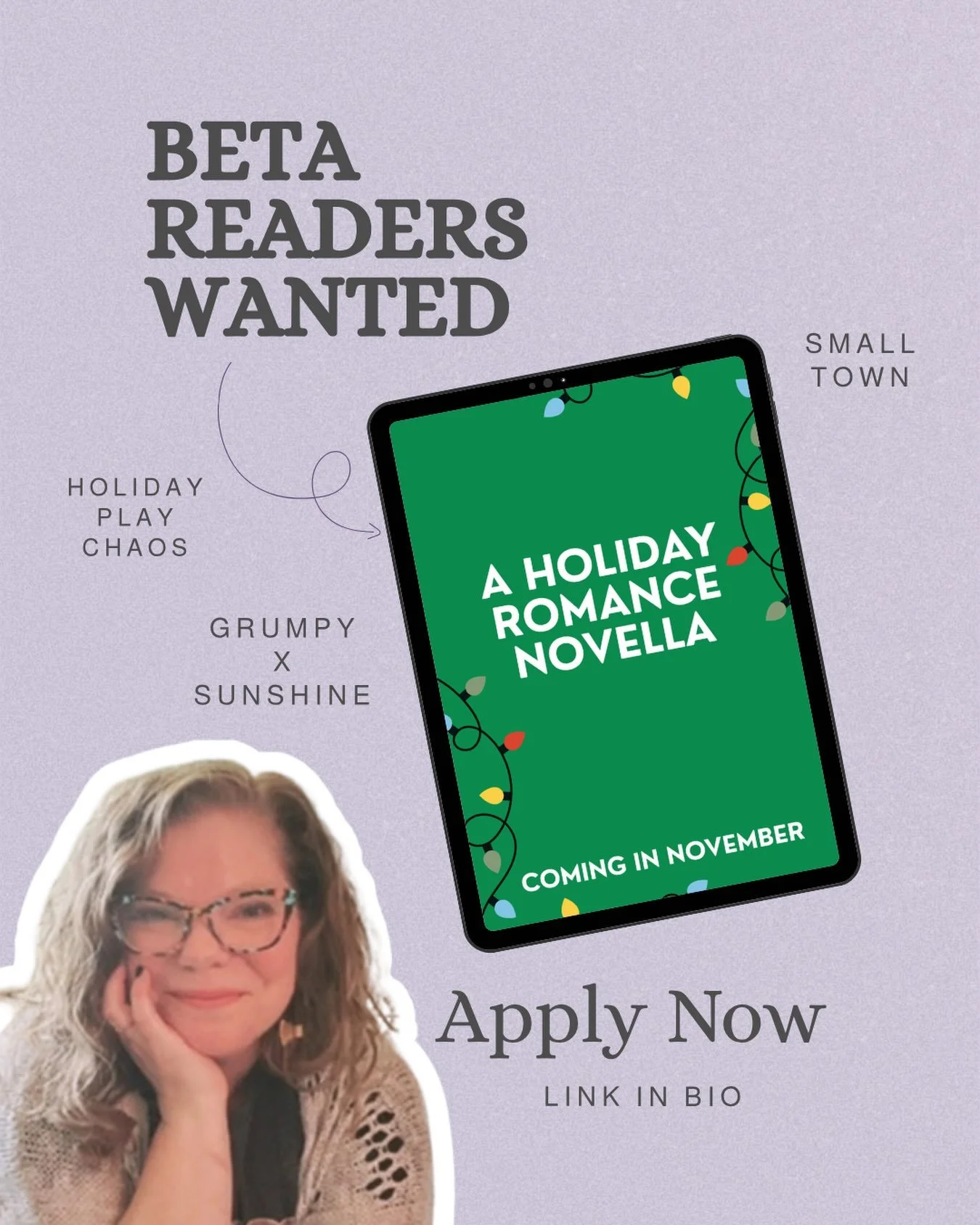 I&rsquo;m looking for Beta Readers! I&rsquo;ll need a few for a quick novella read in a week or so but this is also to be on my forever list! Coffee and hugs included :)

Link in my bio! Can&rsquo;t thank you enough!

#romanceauthor #contemporaryroma
