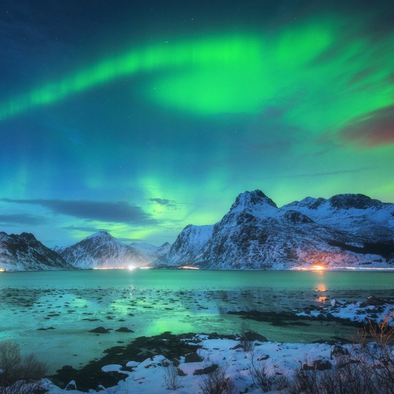 northern lights clamshell