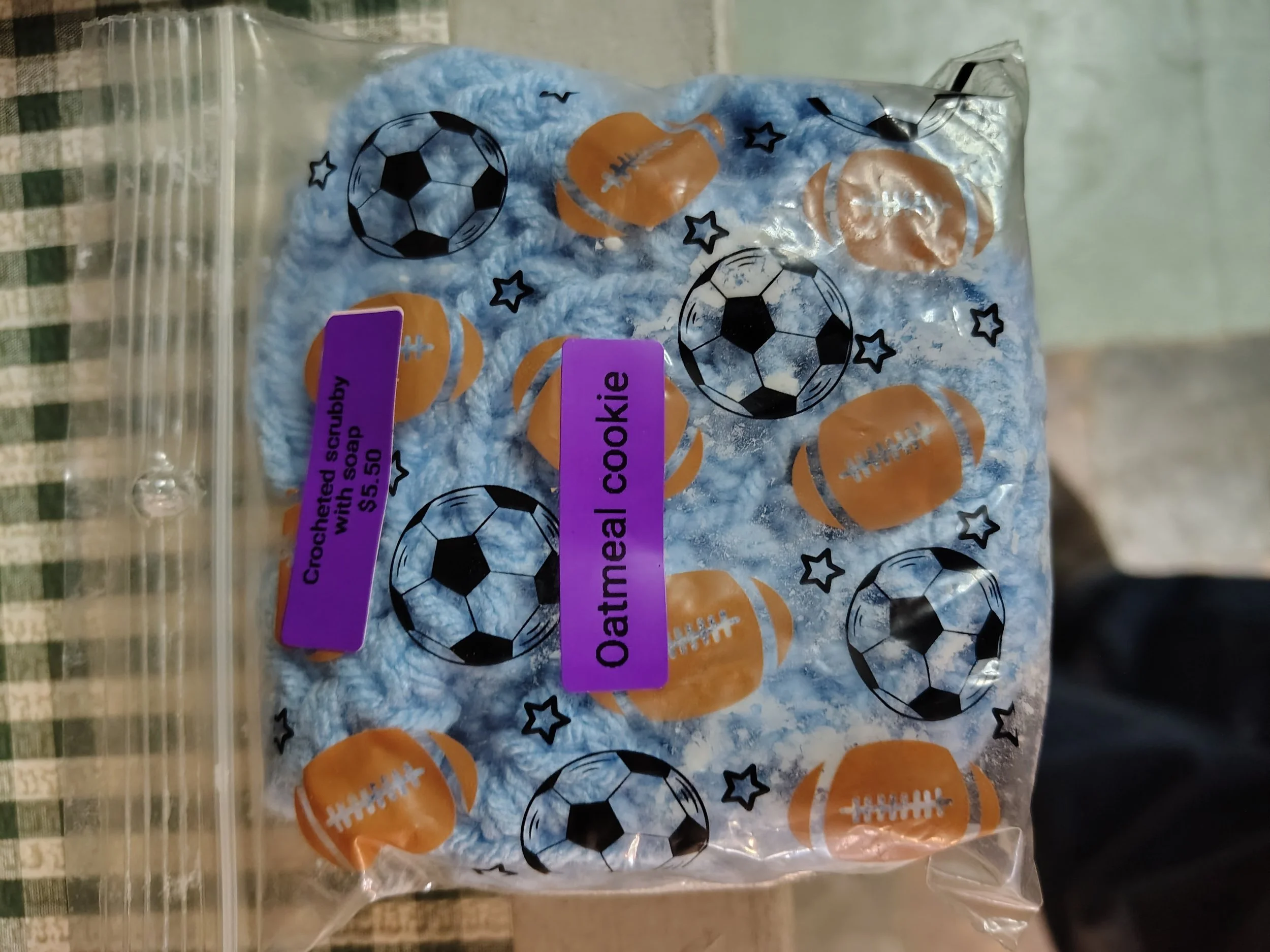 all natural oatmeal soaps with scrubbie