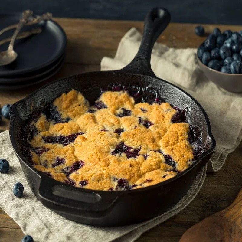 bluebery cobbler clam shell