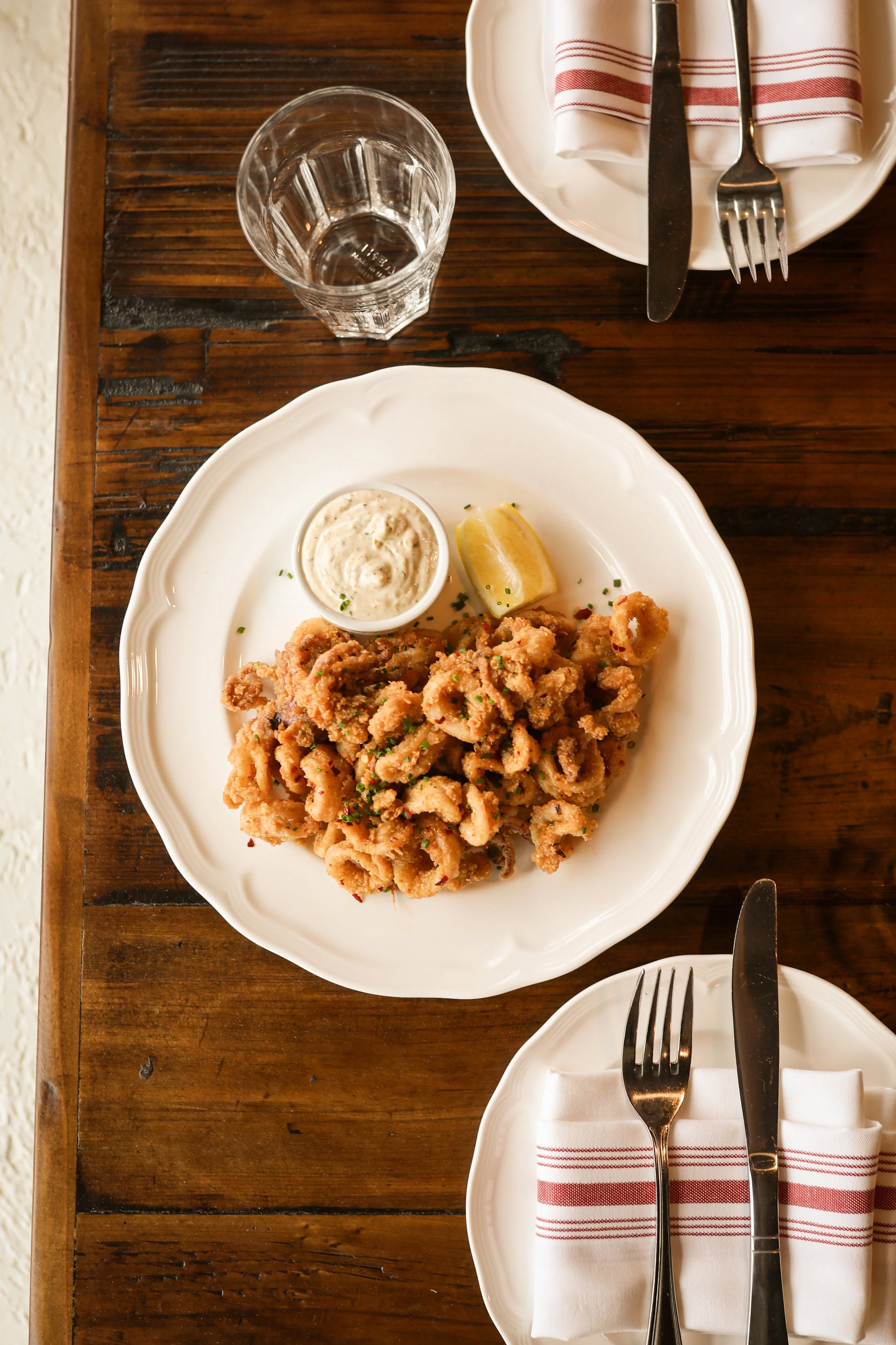 Calamari on table