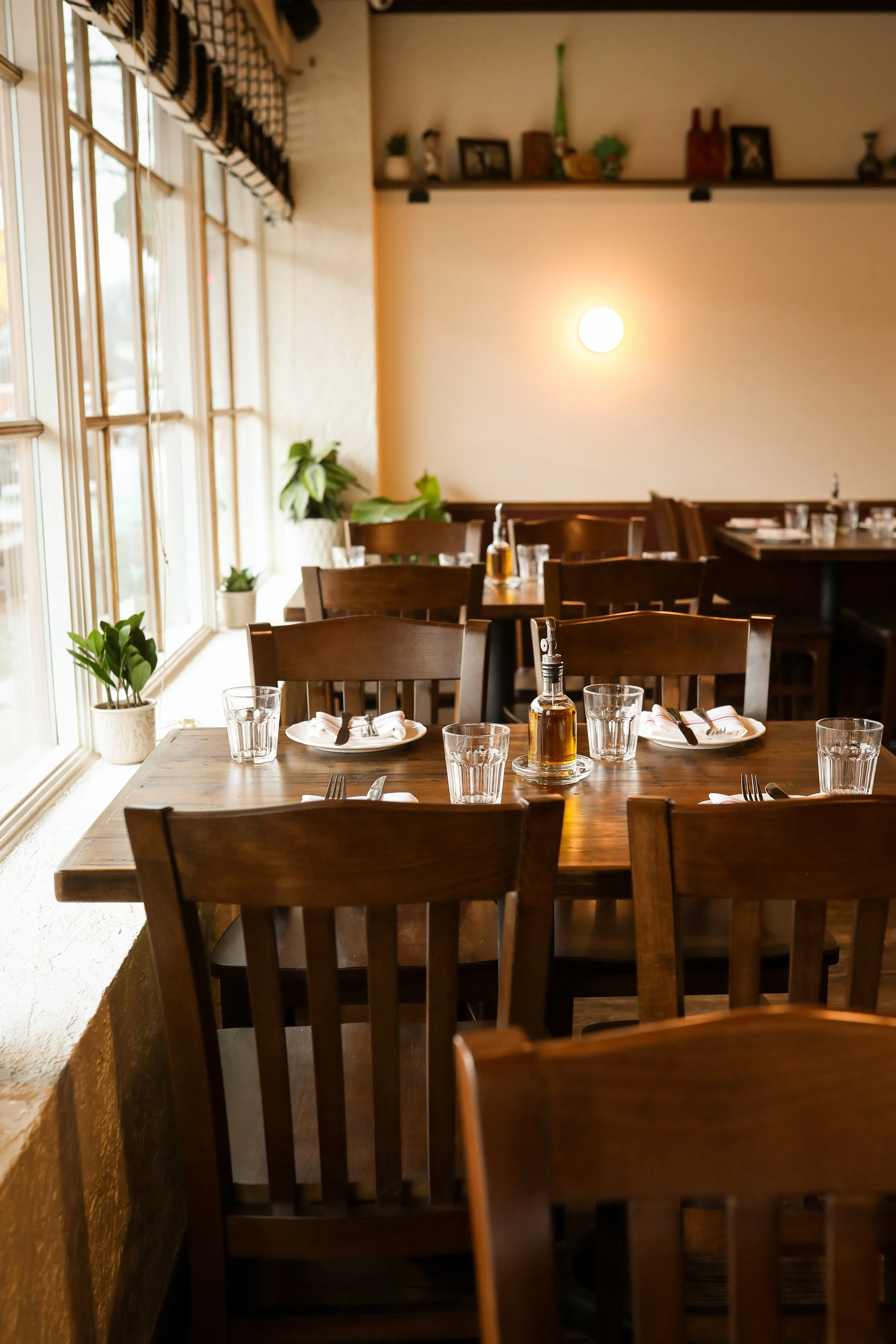 Restaurant table set