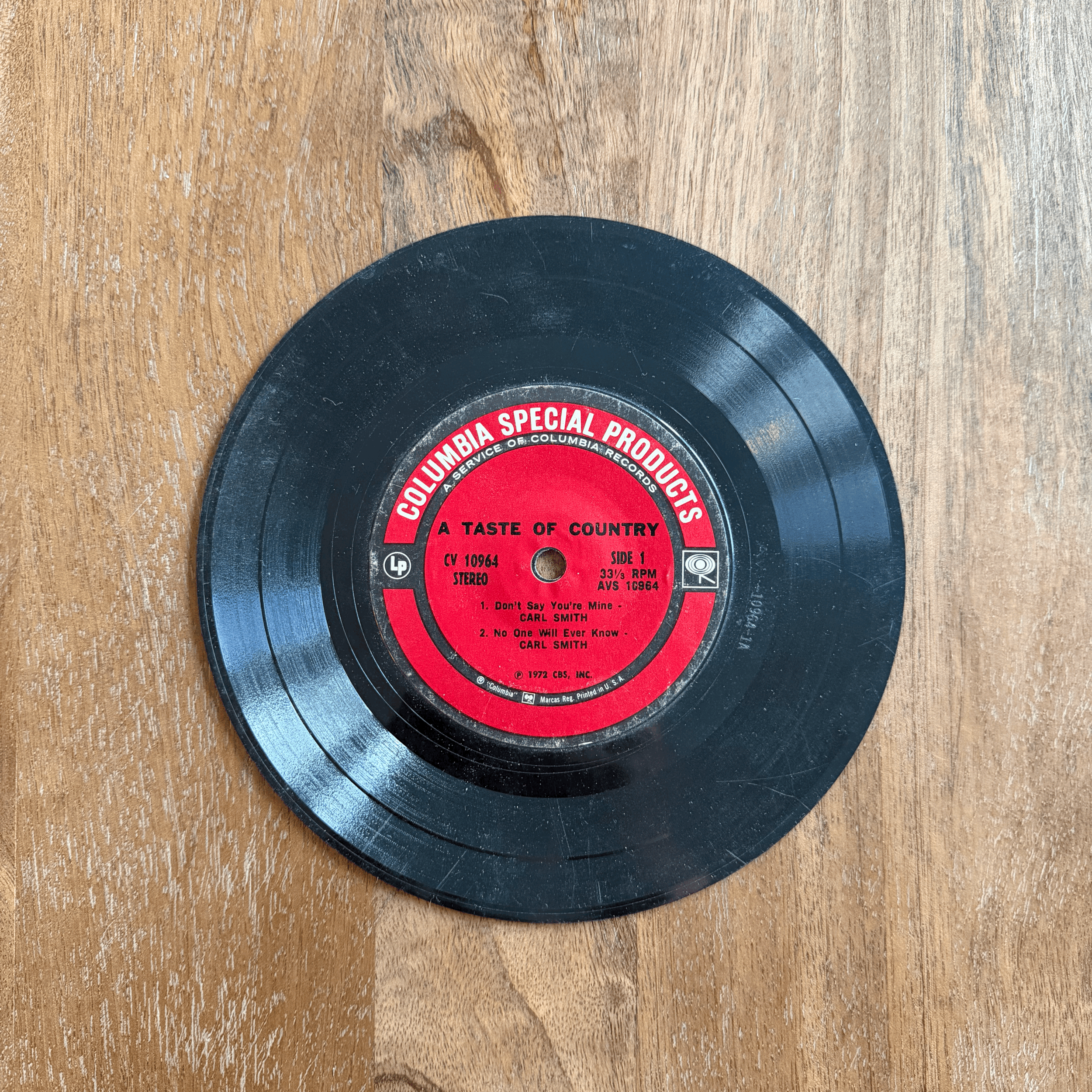 A TASTE OF COUNTRY - COLUMBIA SPECIAL PRODUCTS 7"