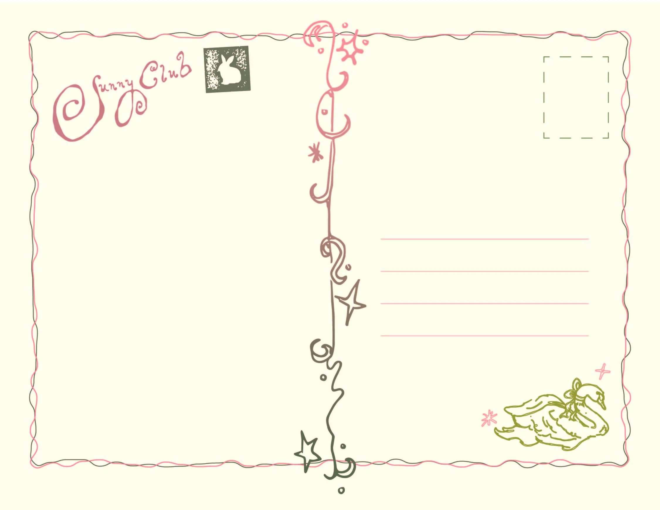 April postcard backside