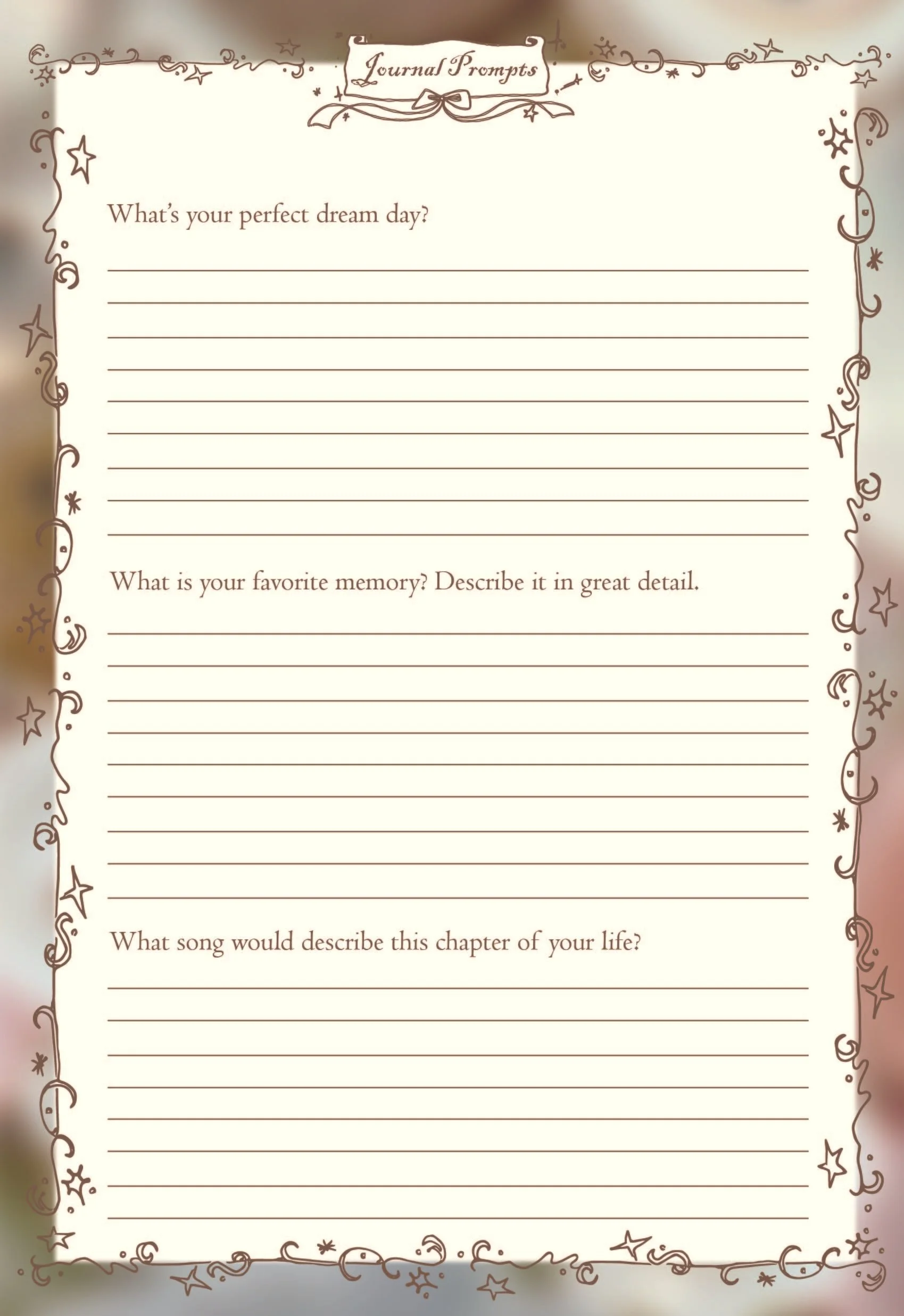 May Journal Prompt Activity Page 2