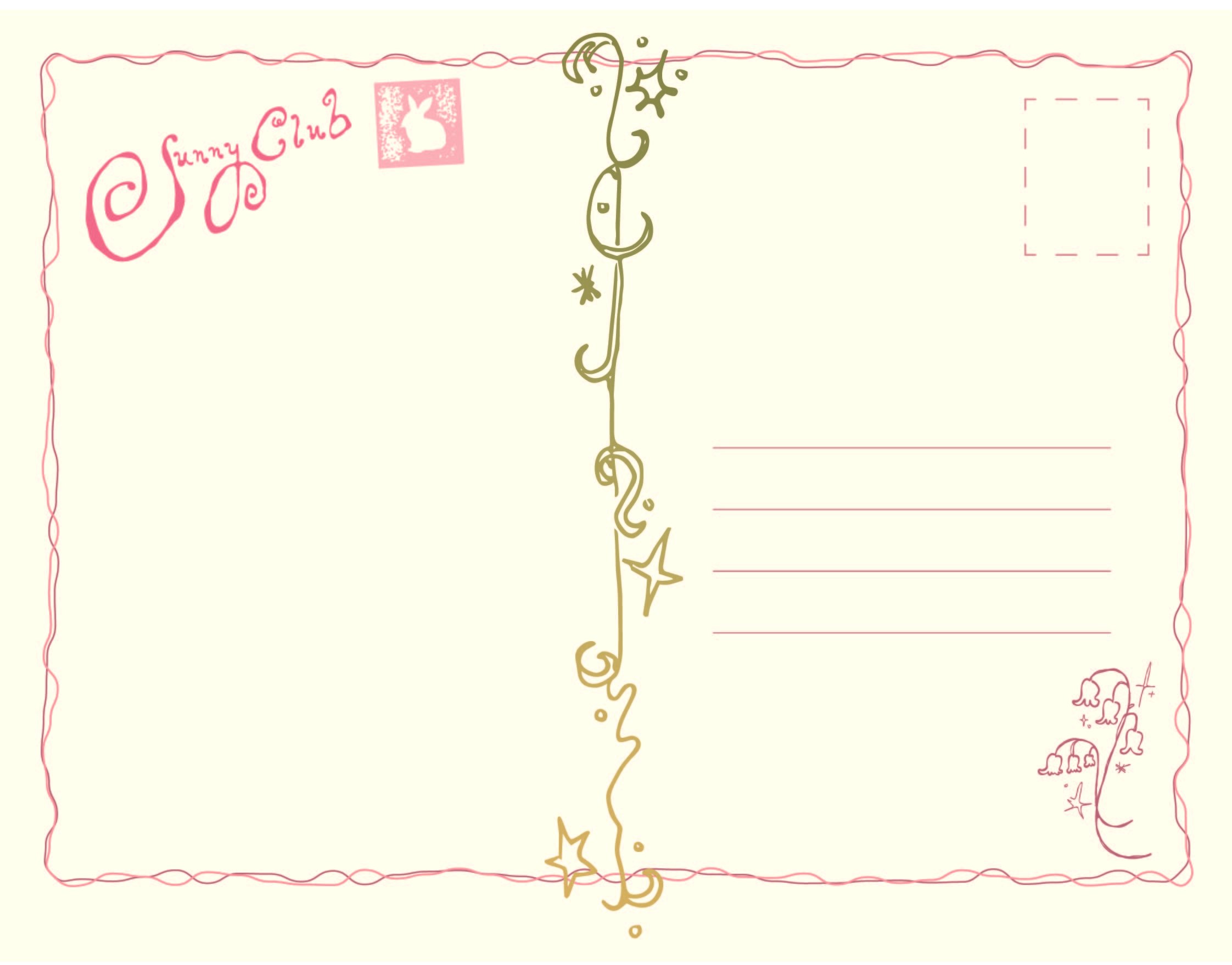 April postcard backside