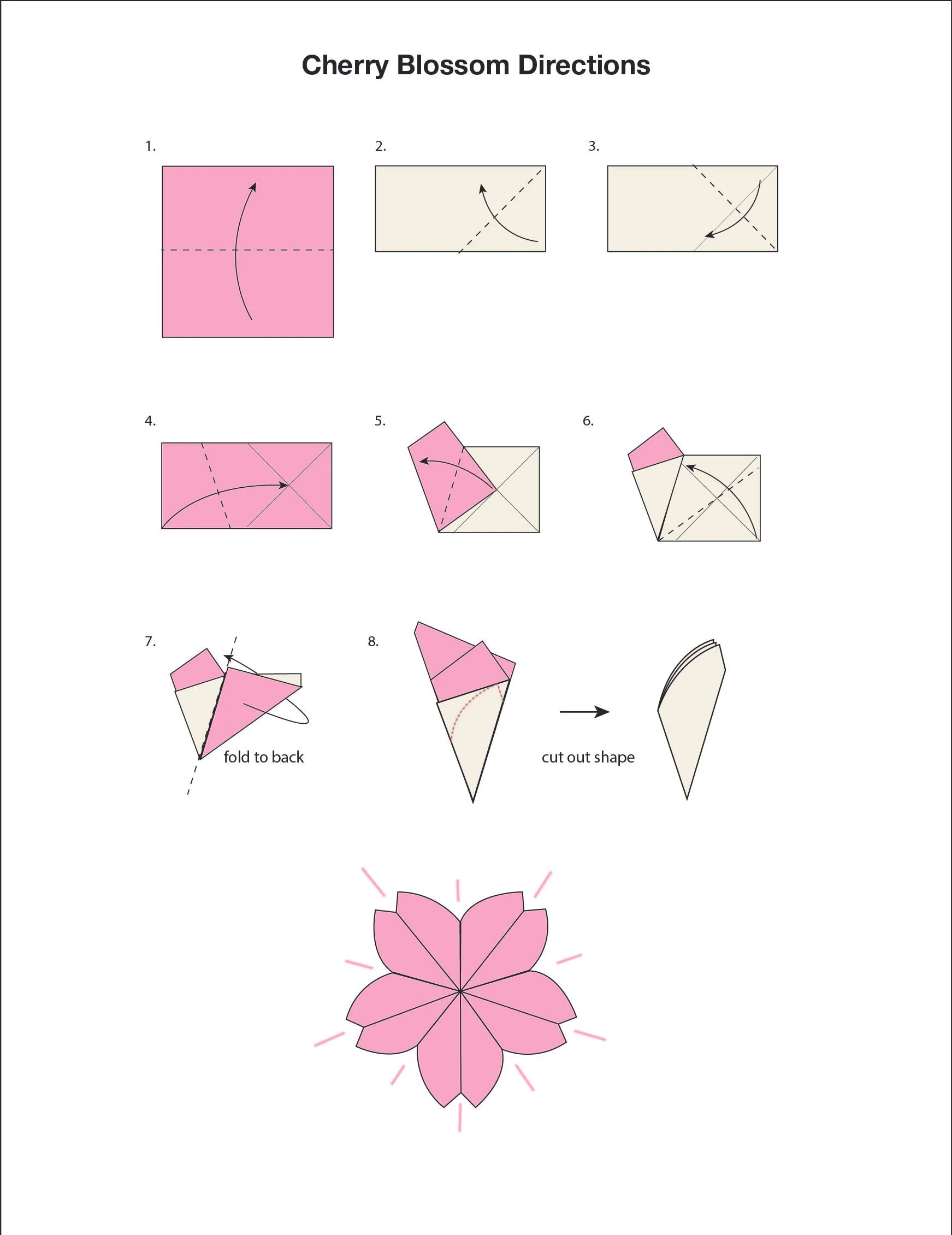 April Origami Activity