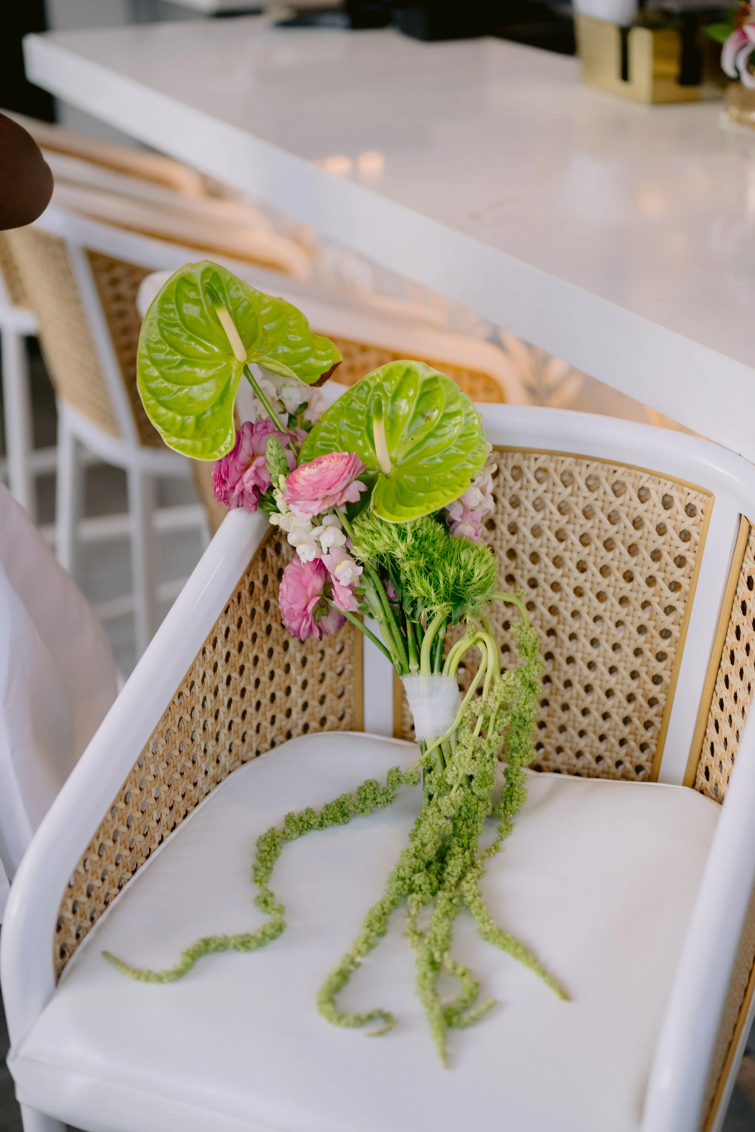Modern Elopement Bouquet by Blooming Stems Co