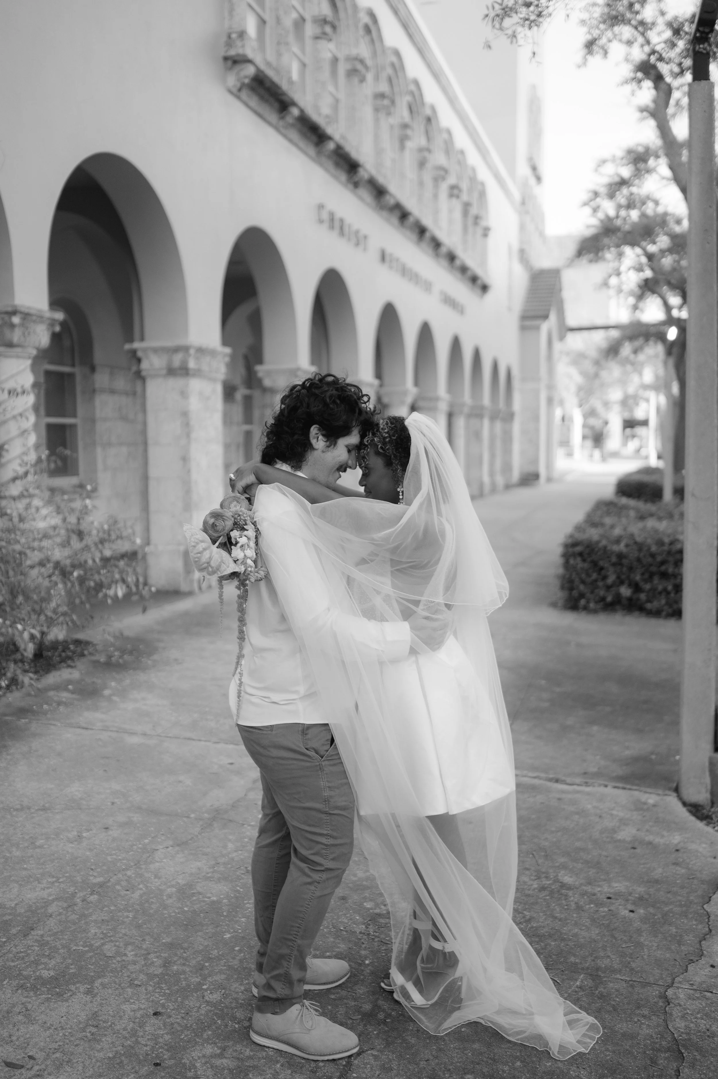 Editorial Wedding Portrait at St. Pete City Hall