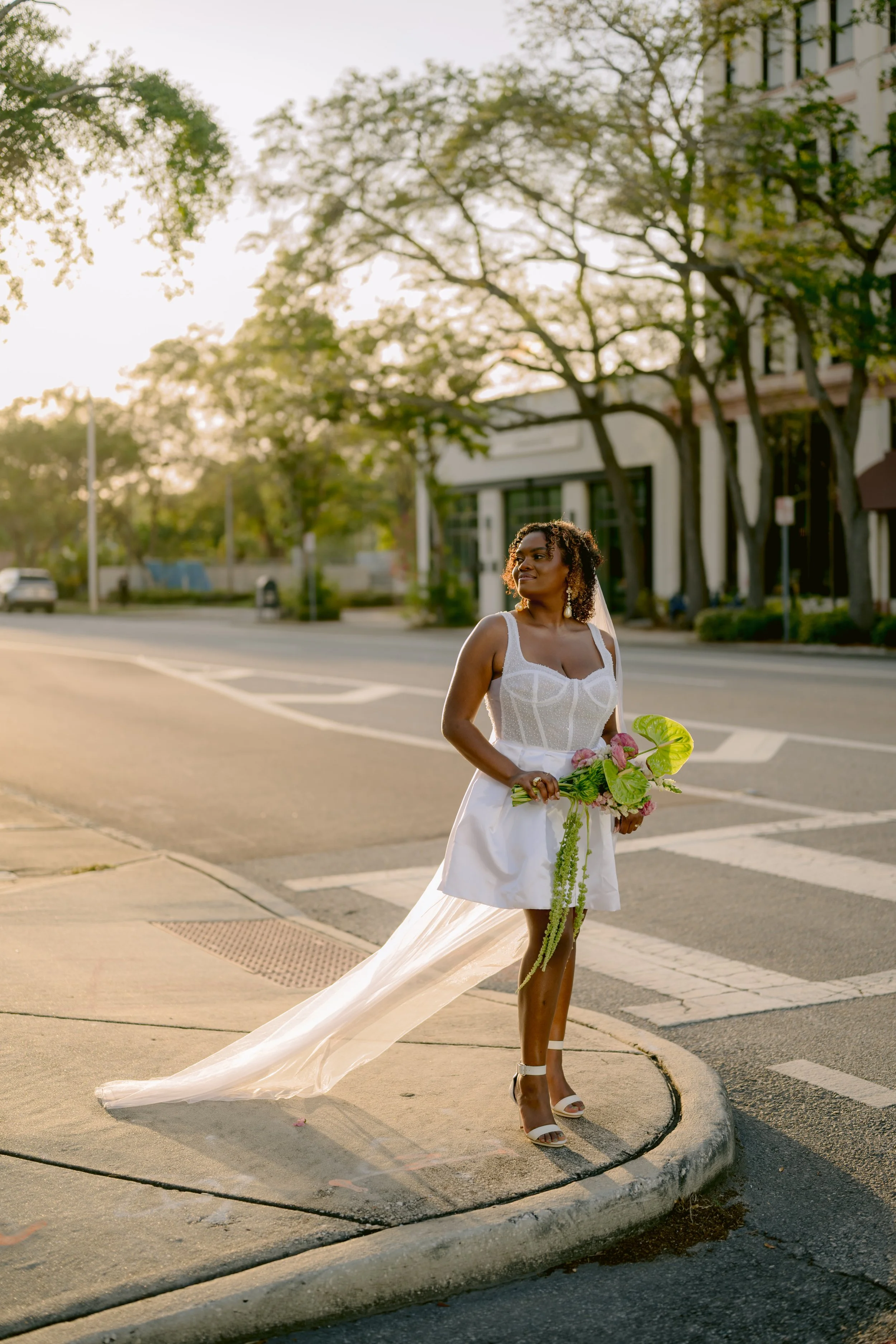 Modern Elopement Bouquet by Blooming Stems Co