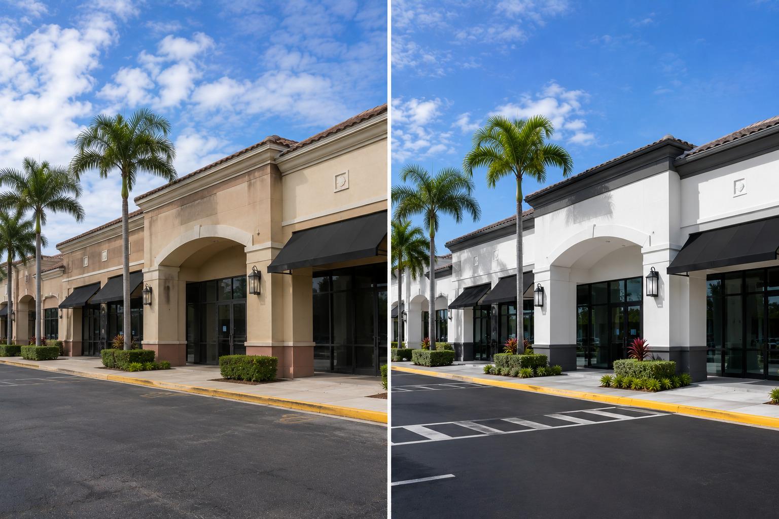 commercial plaza paint 