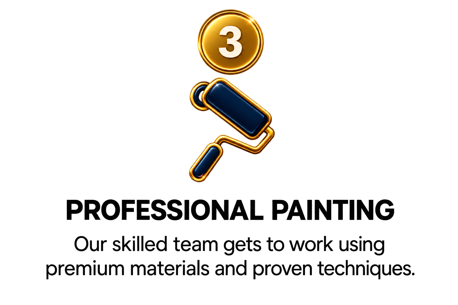 Gold and blue digital icon of a security camera with a gold coin above it displaying the number 3.