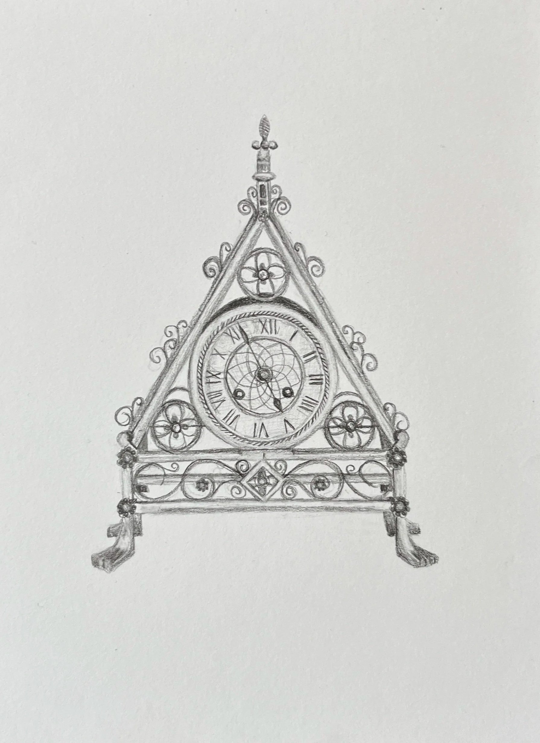 "Seven Deadly Sins: Lust" graphite on vellum