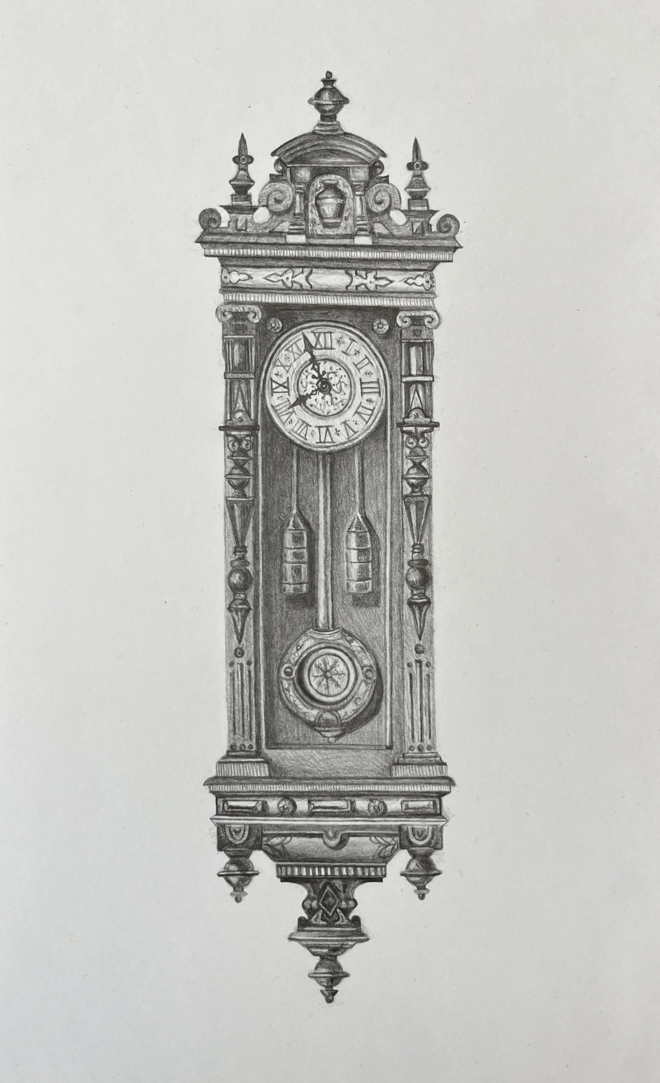 "Seven Deadly Sins: Pride" graphite on vellum