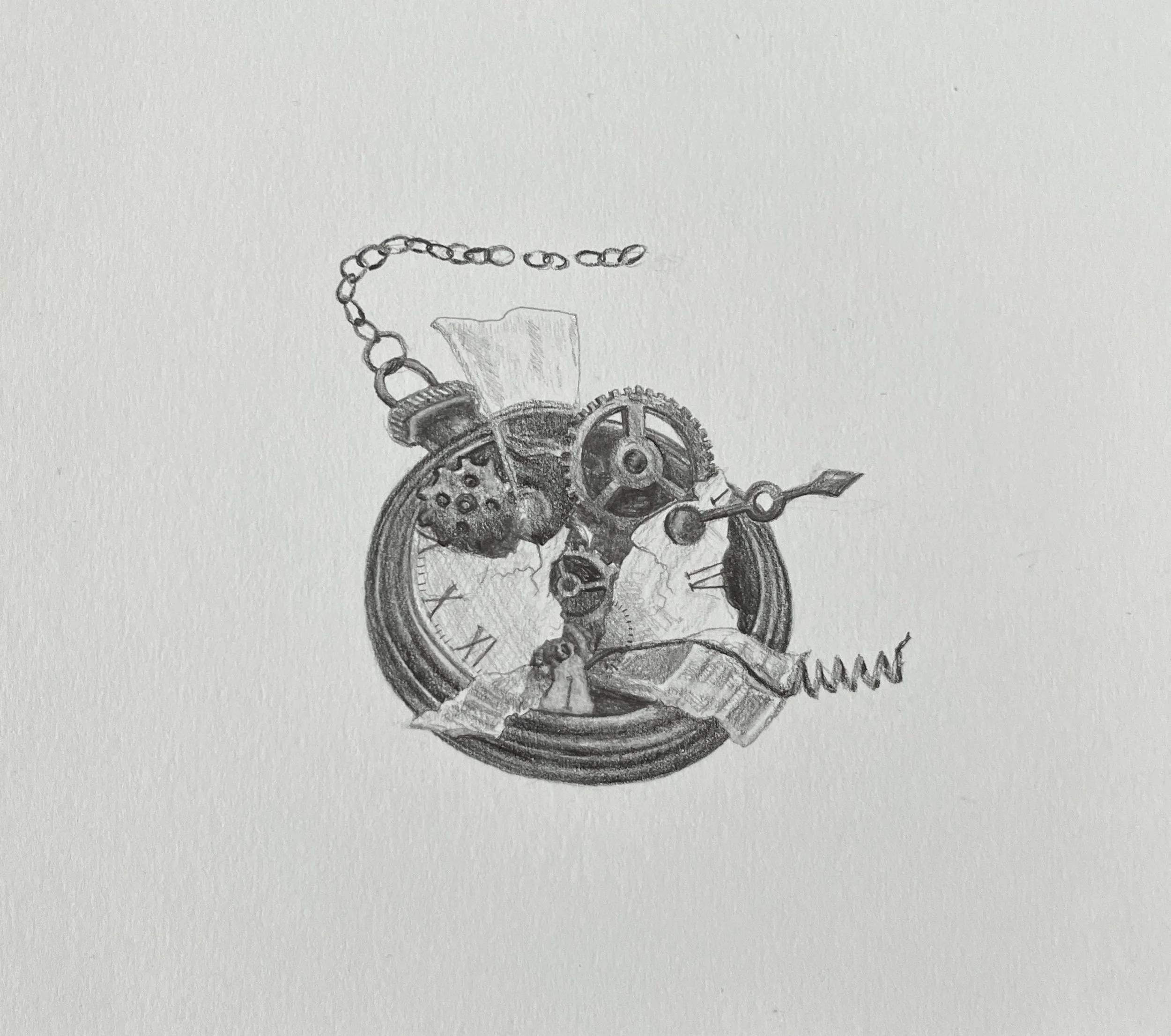 "Seven Deadly Sins: Envy" graphite on vellum