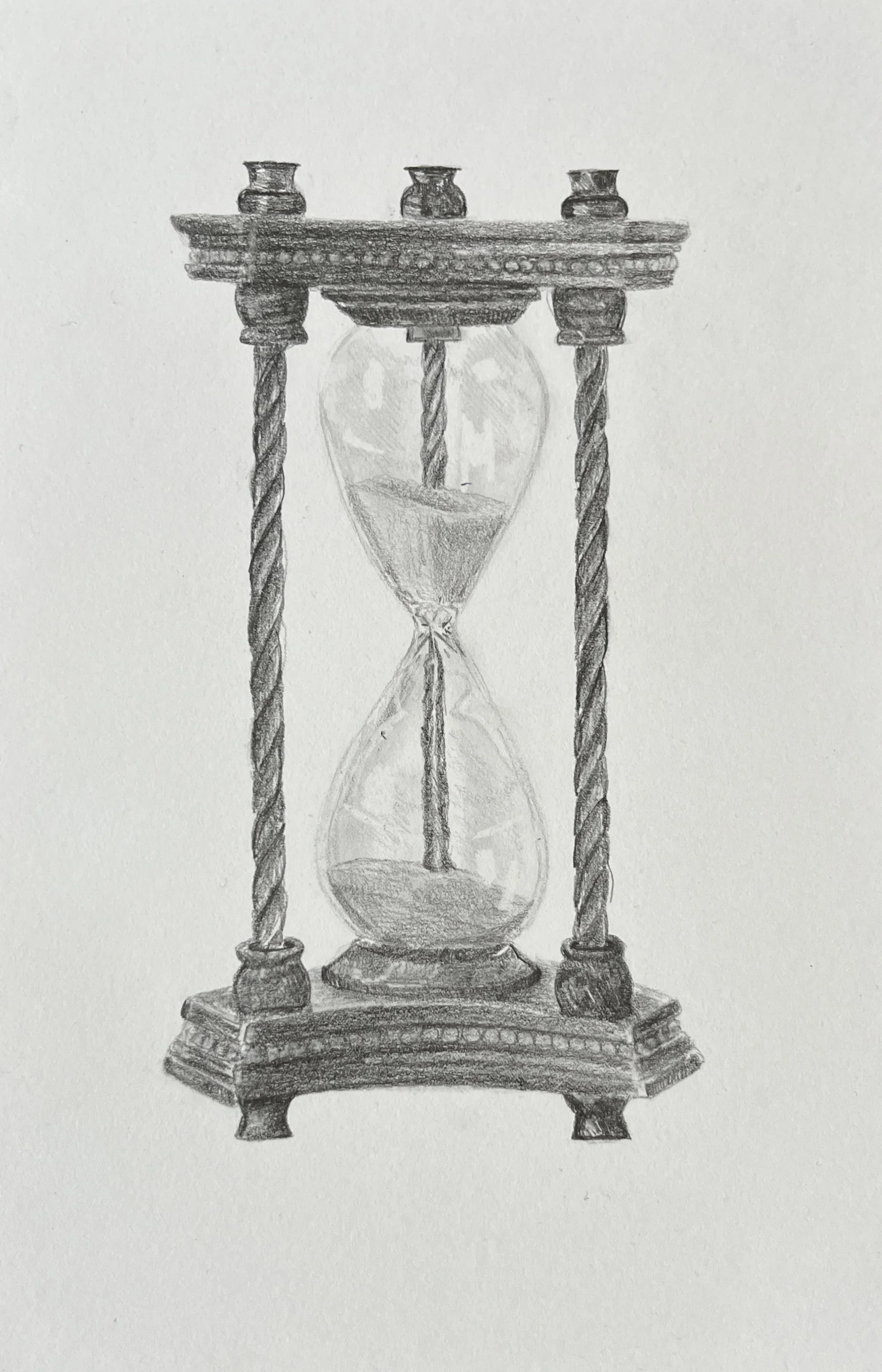 "Seven Deadly Sins: Sloth" graphite on vellum