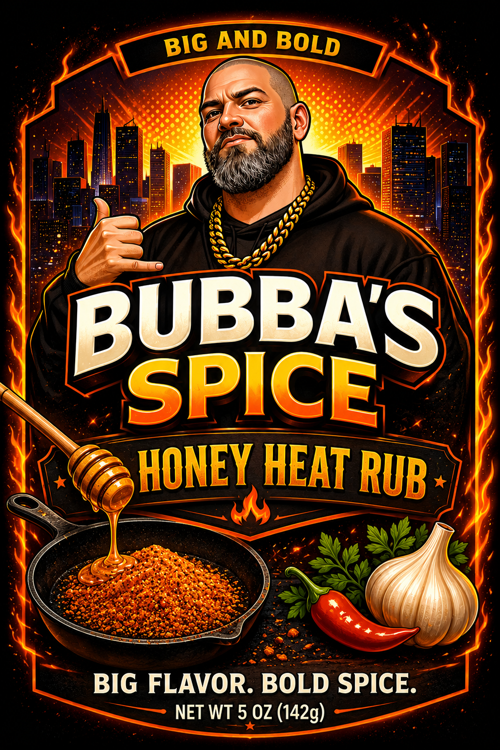 Bubba Spice Honey Heat Rub